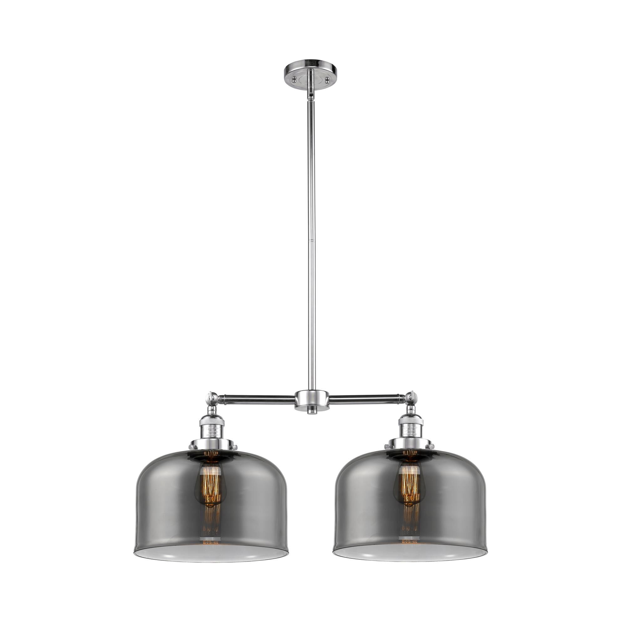 Shown in Polished Chrome finish and Plated Smoked glass