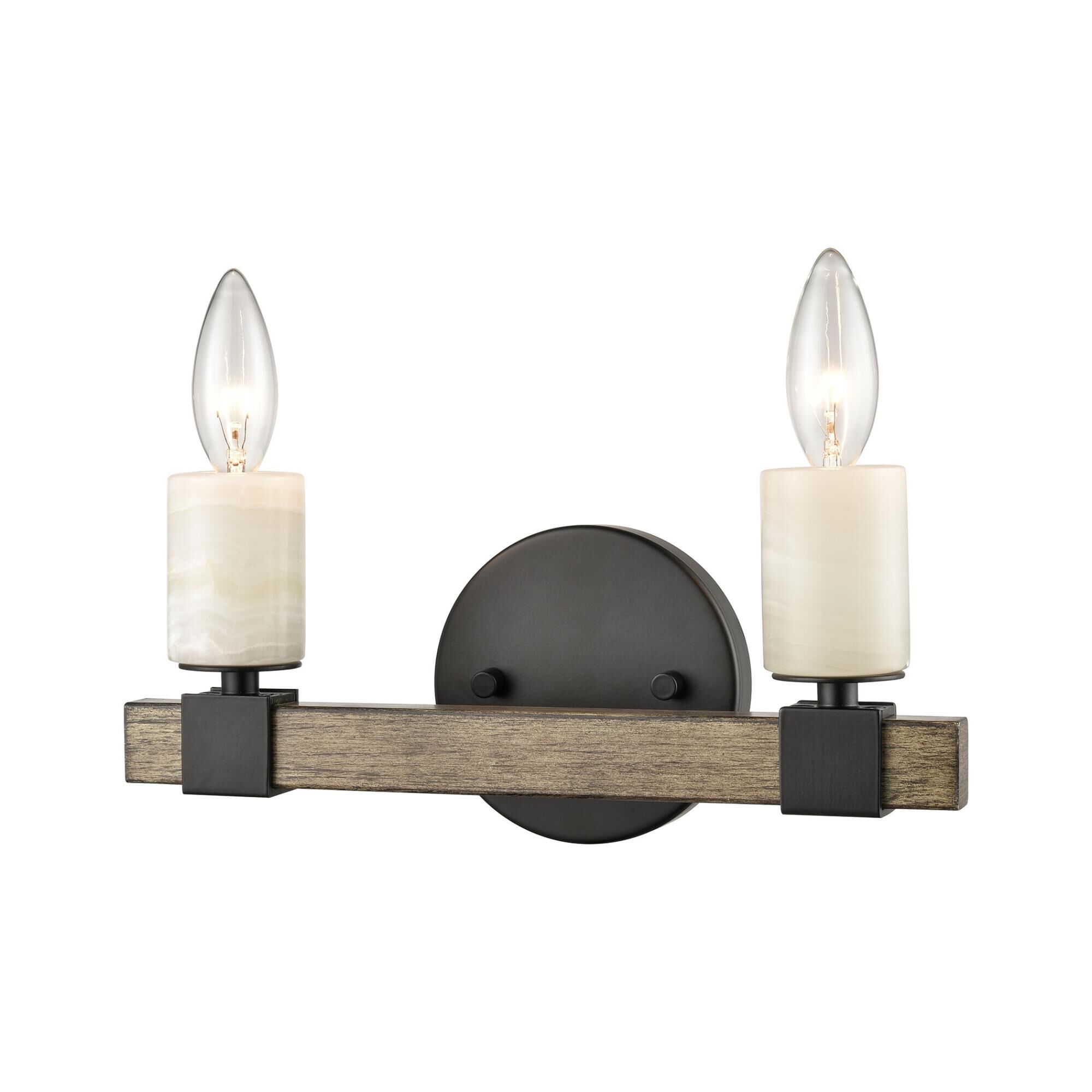 Stone Manor 12 Inch 2 Light Bath Vanity Light by ELK Lighting