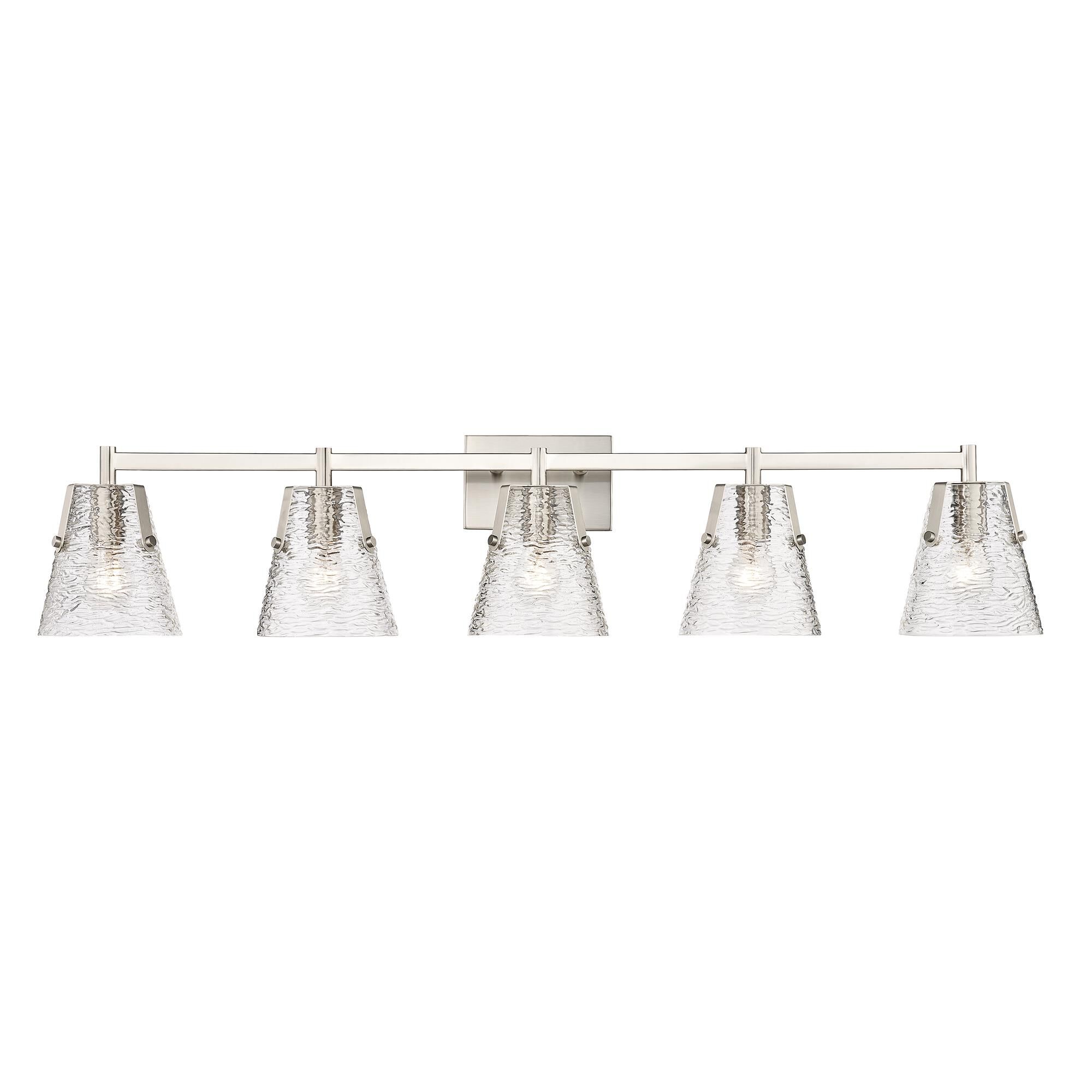 Shown in Matte Black finish and Clear Ribbed glass