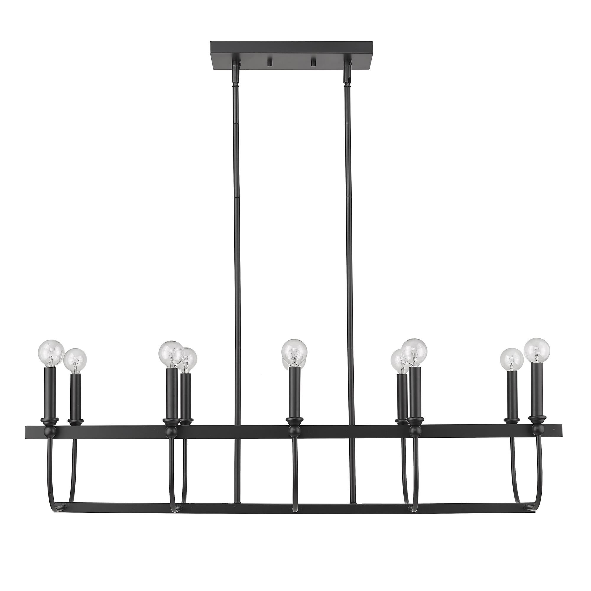 Beckett 40 Inch 10 Light Linear Suspension Light by Acclaim Lighting