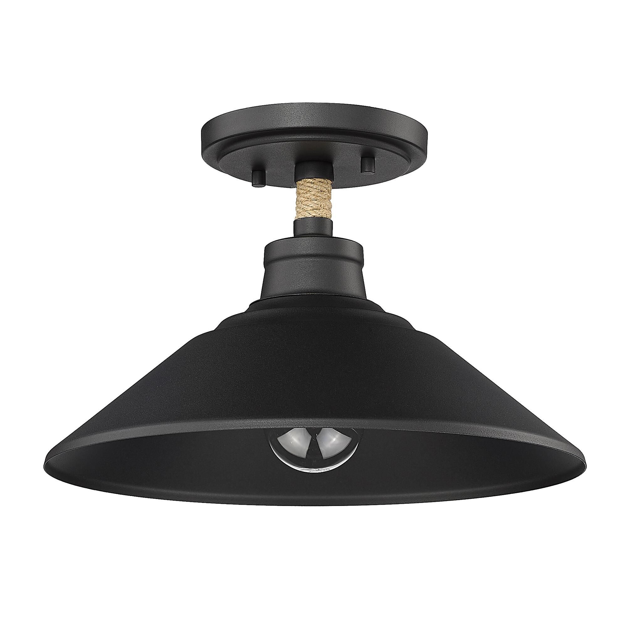 Journey 12 Inch Semi Flush Mount by Golden Lighting