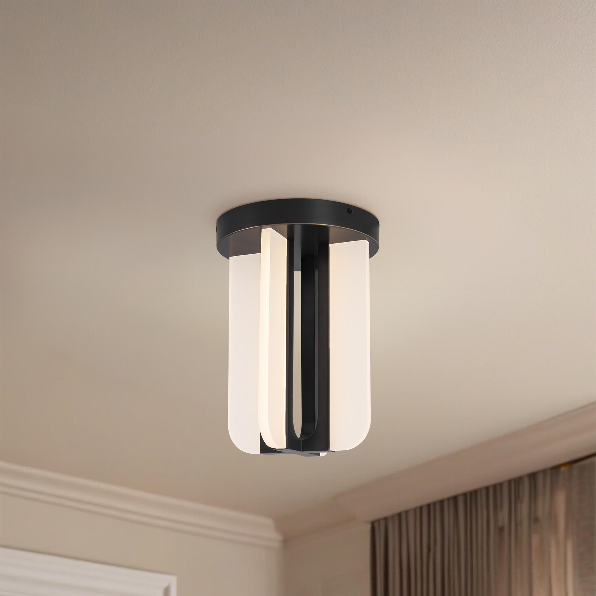 Elisa Carlucci Anders 8 Inch Semi Flush Mount by Alora Lighting