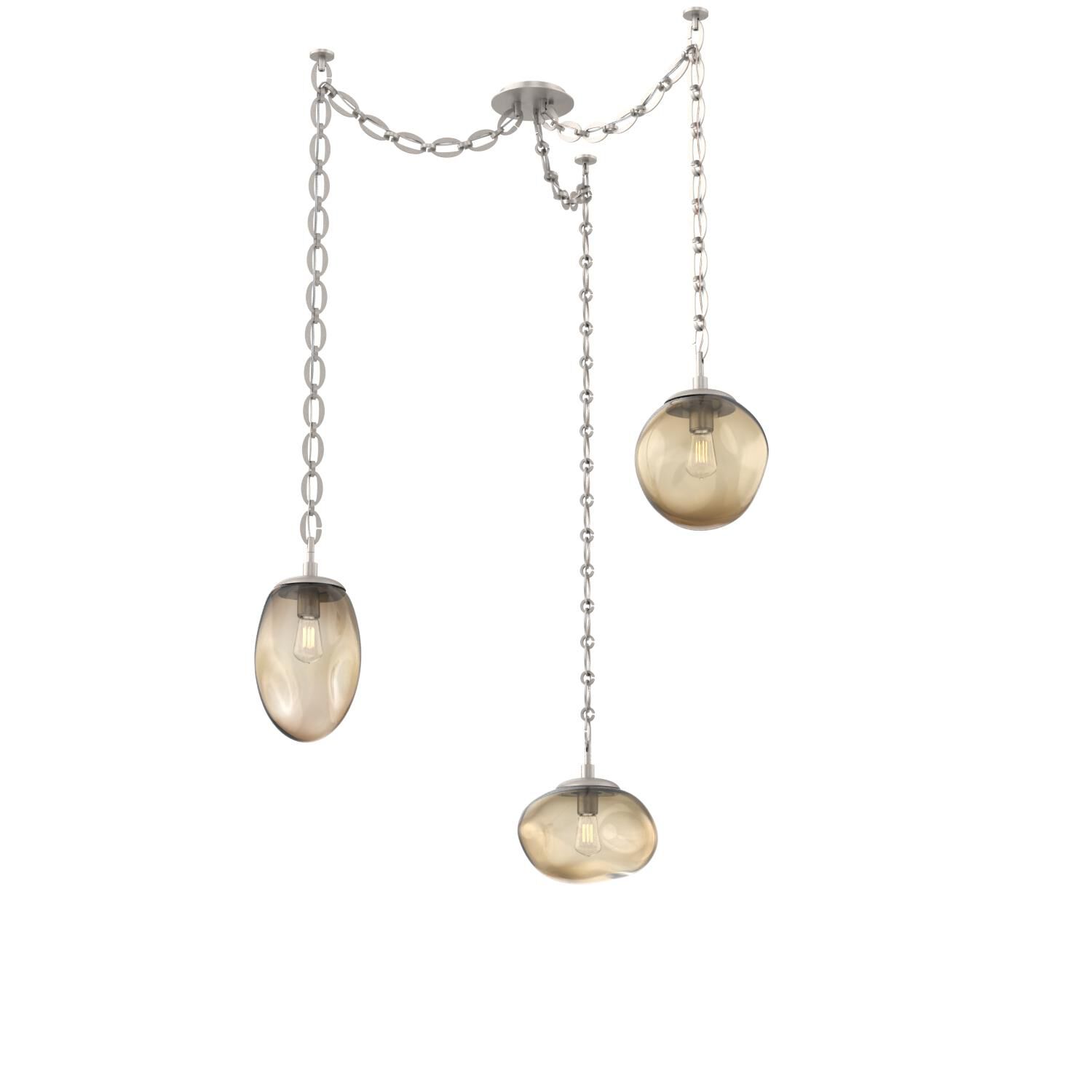 Levi Wilson Cosmos 17 Inch Multi Pendant Light by Hammerton Studio