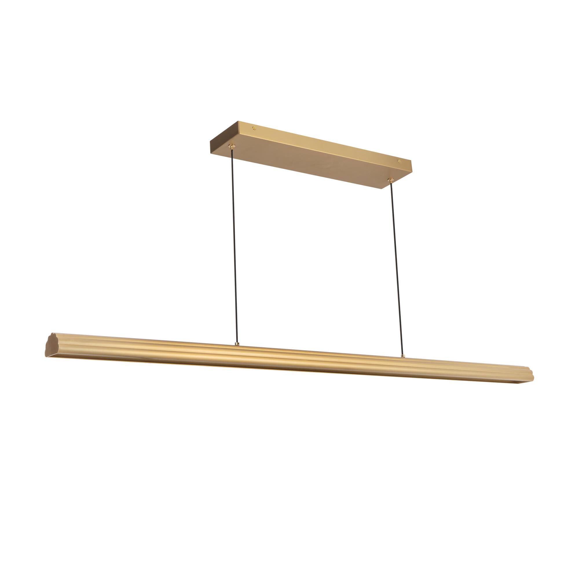 Shown in Brushed Gold finish and Frosted Acrylic Diffuser glass and Aluminum shade