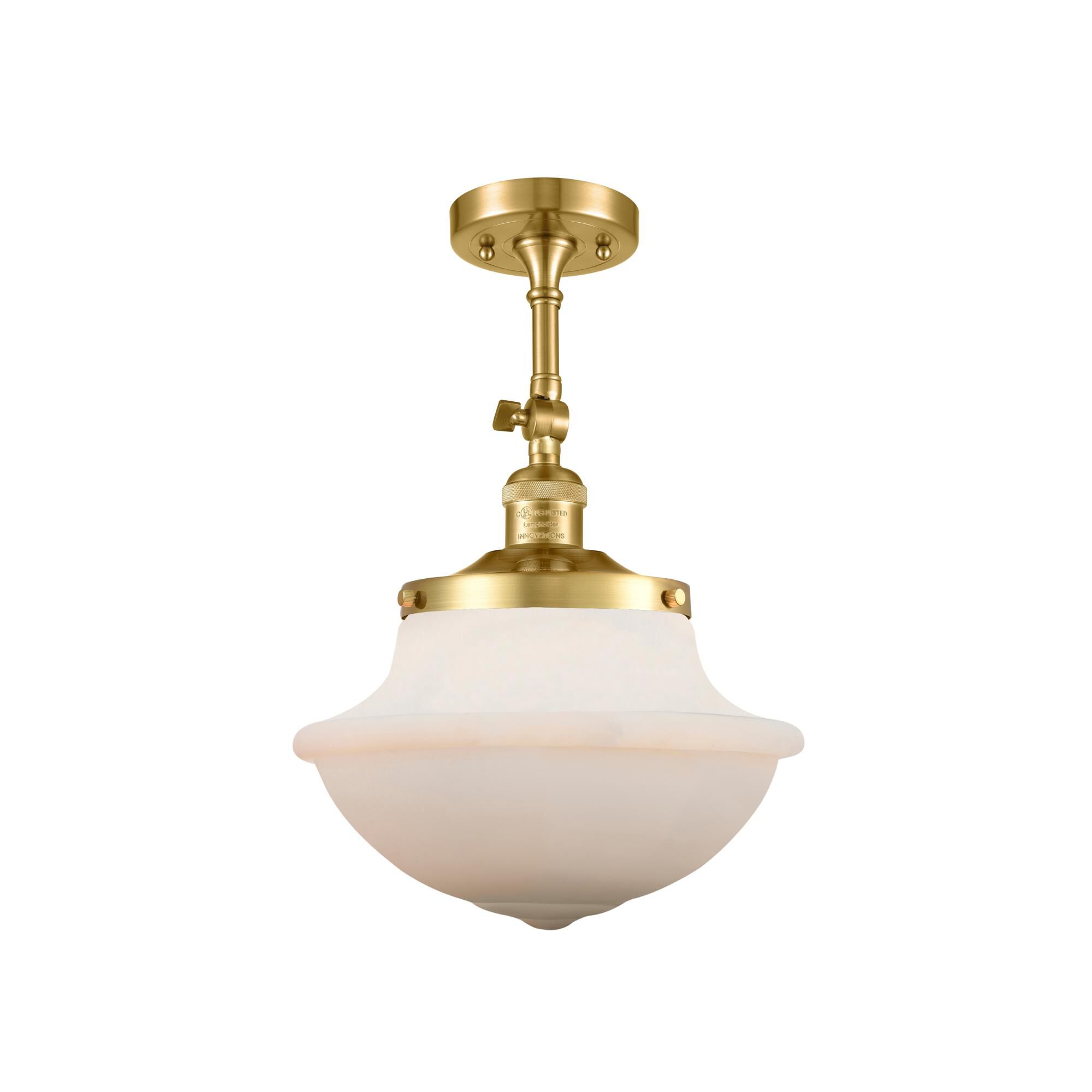 Bruno Marashlian Oxford 12 Inch 1 Light Semi Flush Mount by Innovations Lighting