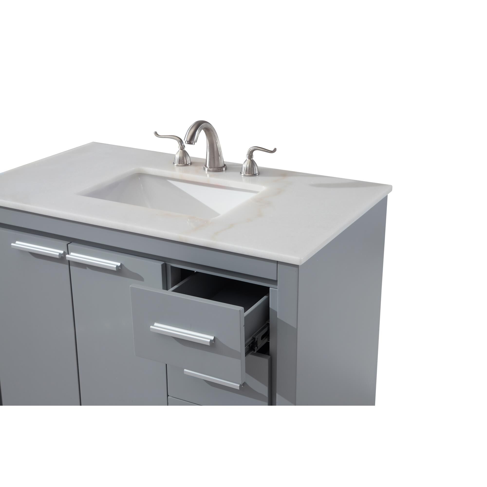 Shown in Grey finish