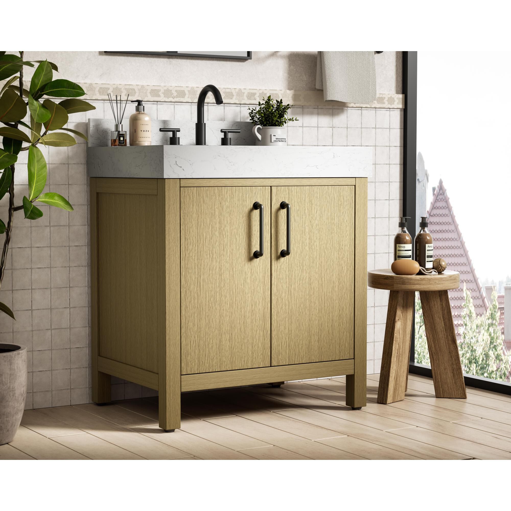 Nathan 30 Inch Bath Vanity by Elegant Dcor