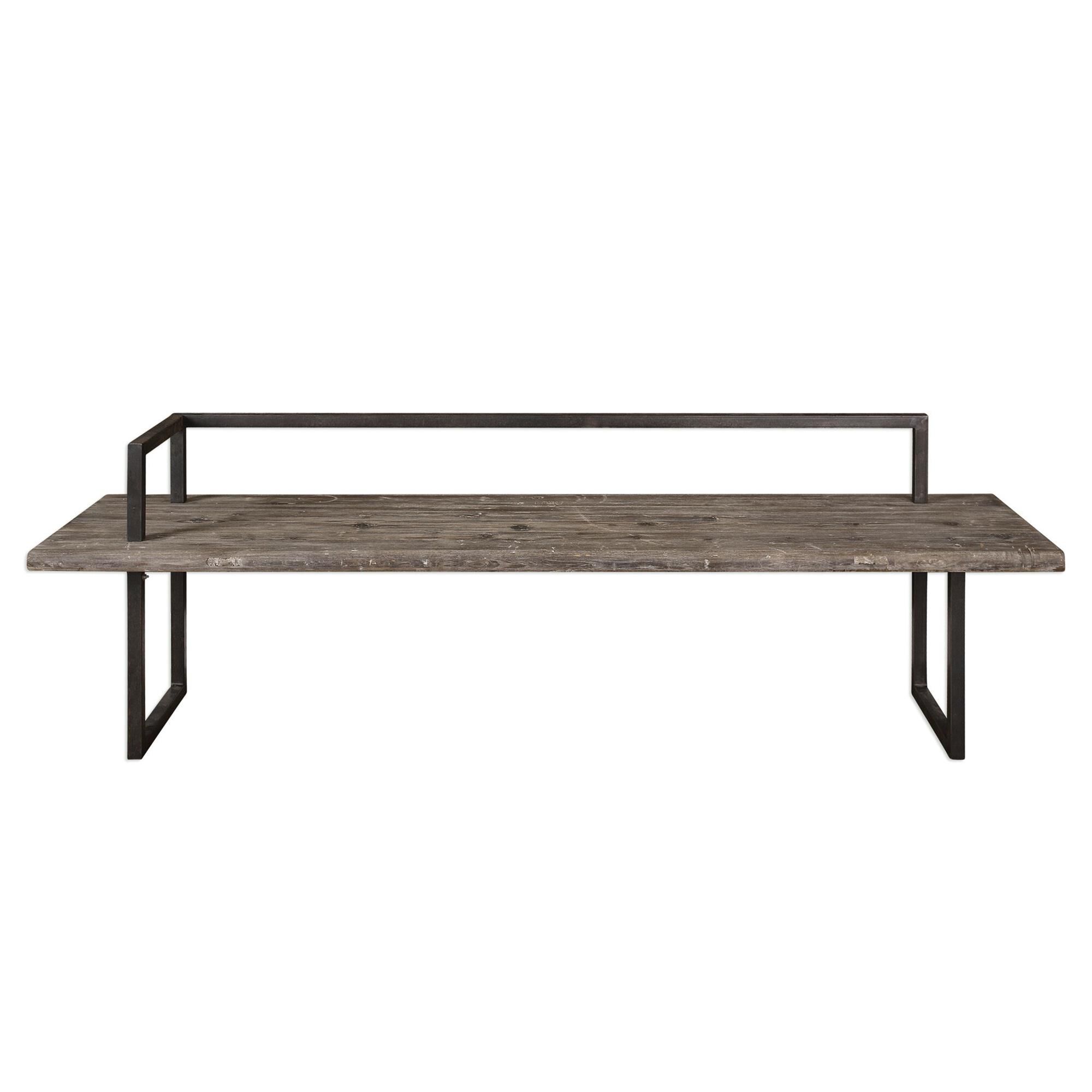 Shown in Antique White Wash-Aged Black finish
