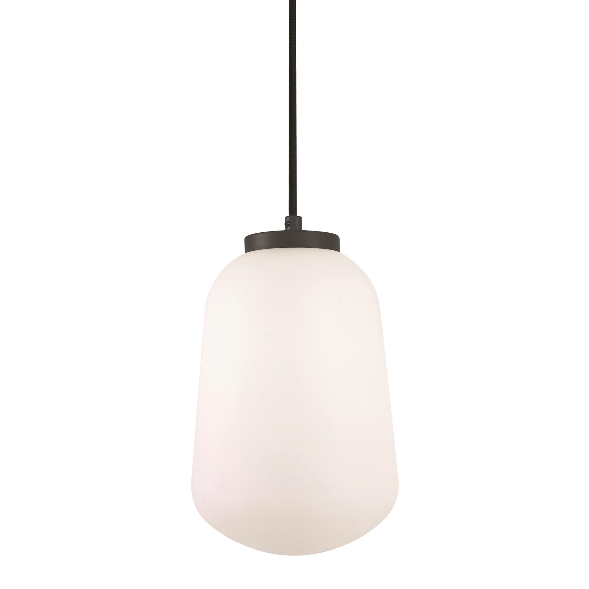 Shown in Black finish and White shade