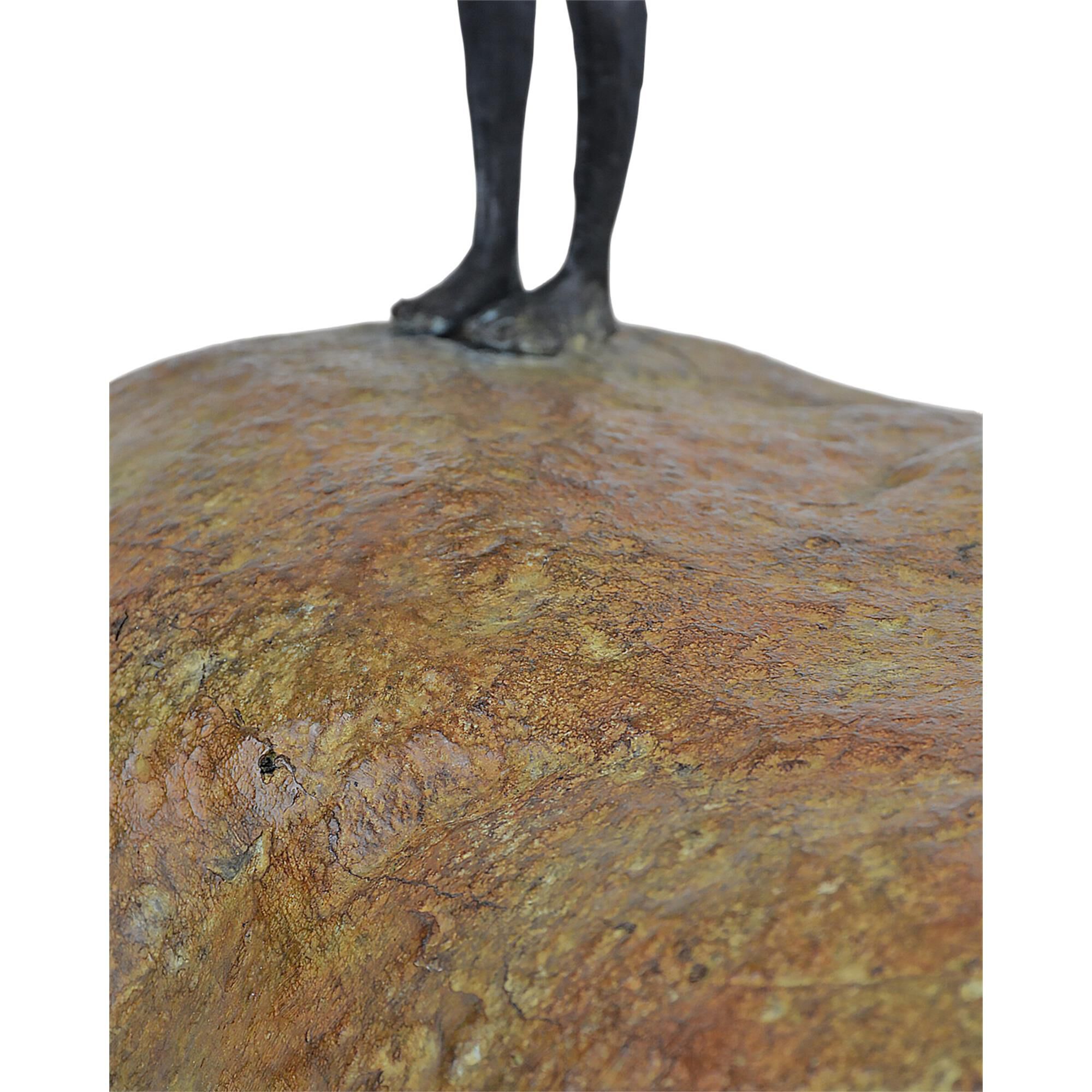 Man On Rock Sculpture,