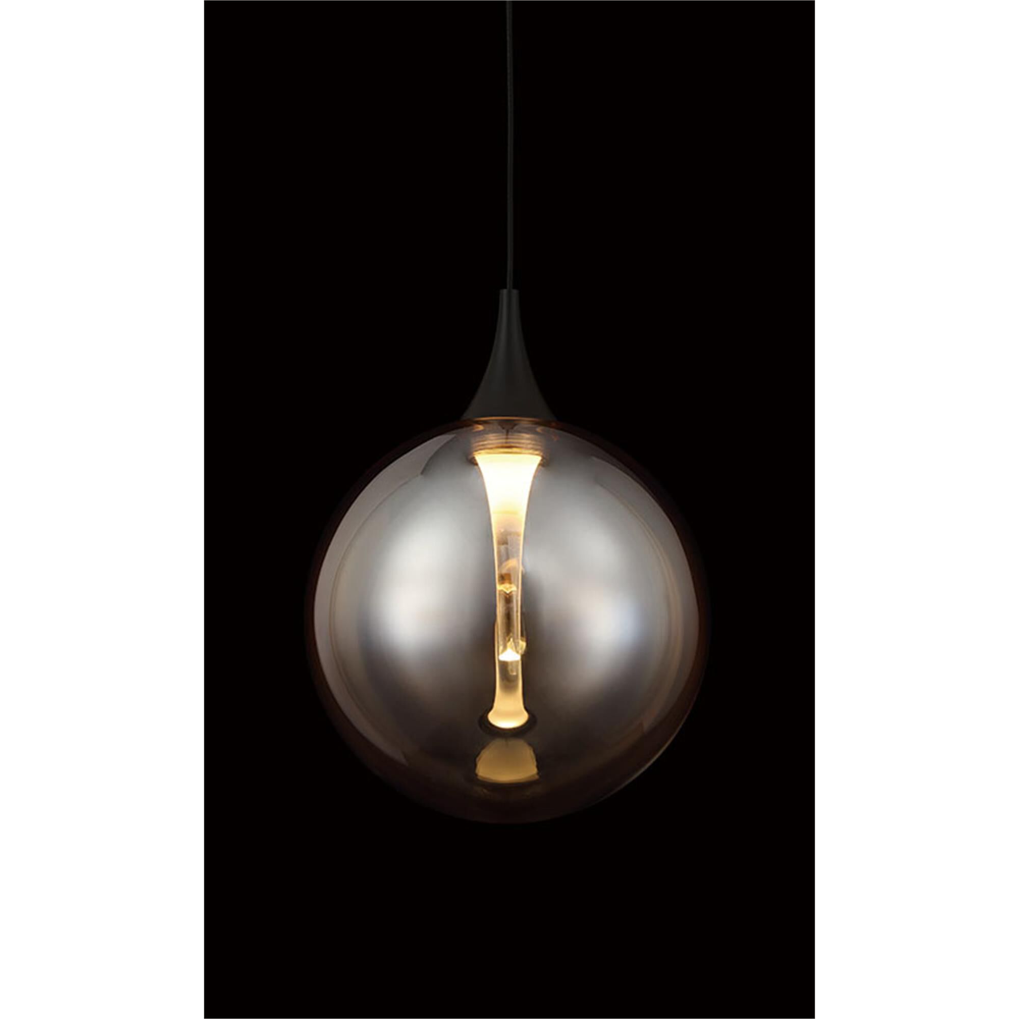 Shown in Matte Black finish and Amber glass