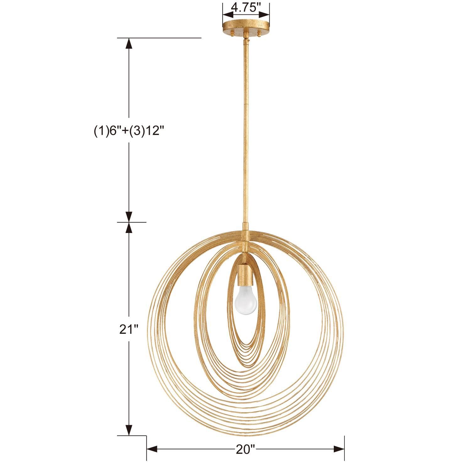 Crystorama Doral 20 Inch Large Pendant