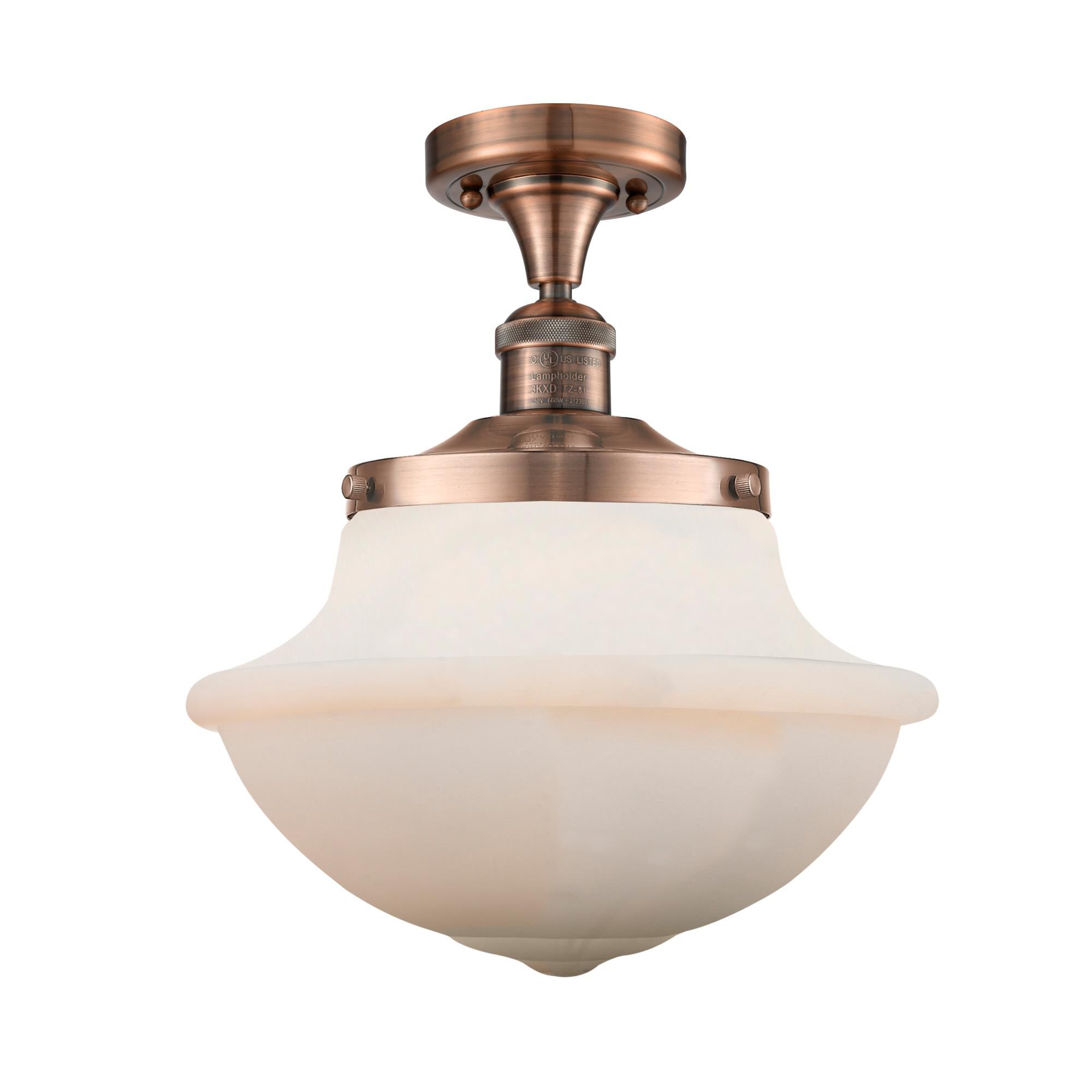 Bruno Marashlian Oxford 12 Inch 1 Light Semi Flush Mount by Innovations Lighting