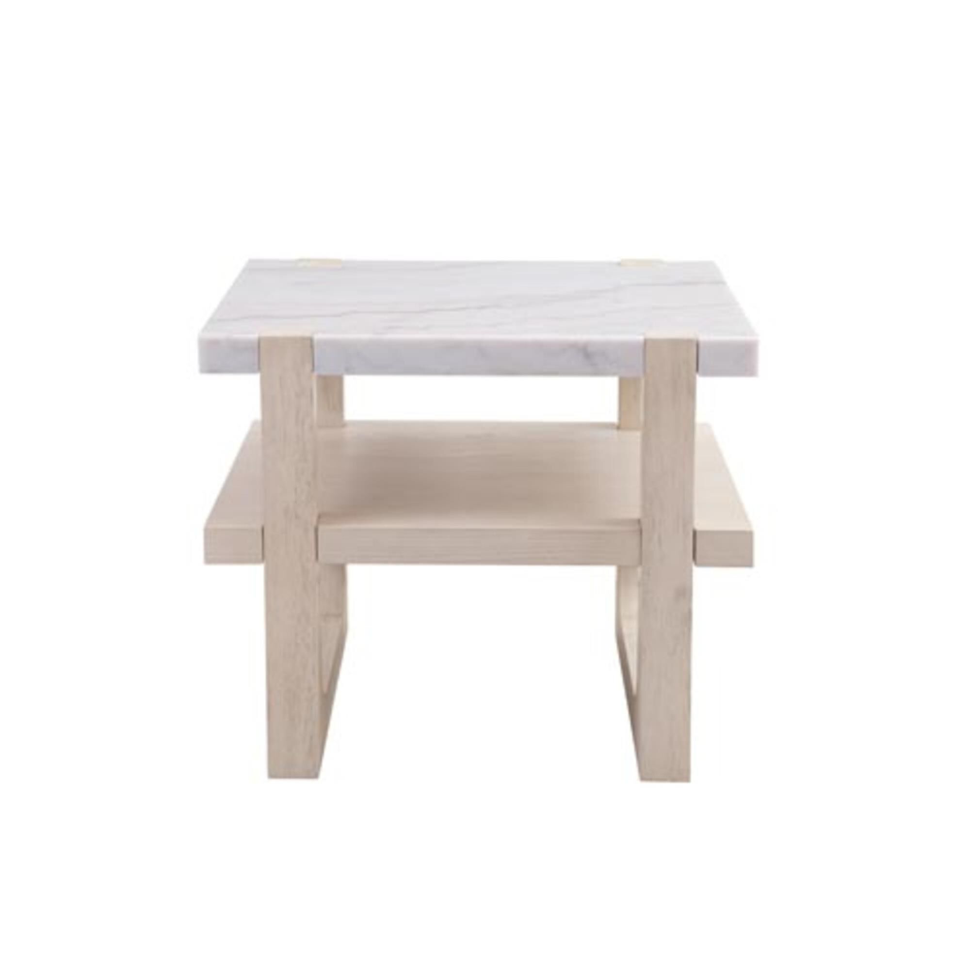 Shown in Sunbleached Ash/Bianco Marble finish