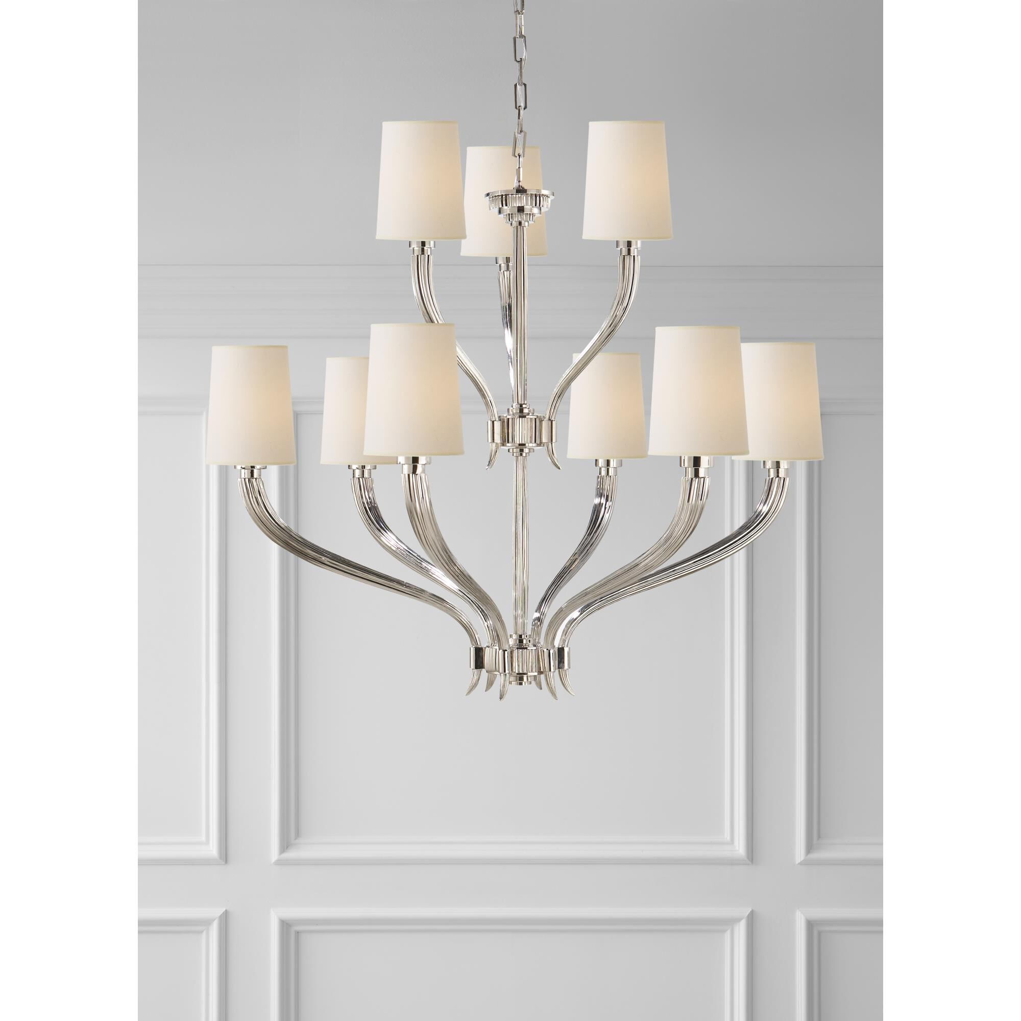 Chapman & Myers Ruhlmann 35 Inch 9 Light Chandelier by Visual Comfort Signature Collection