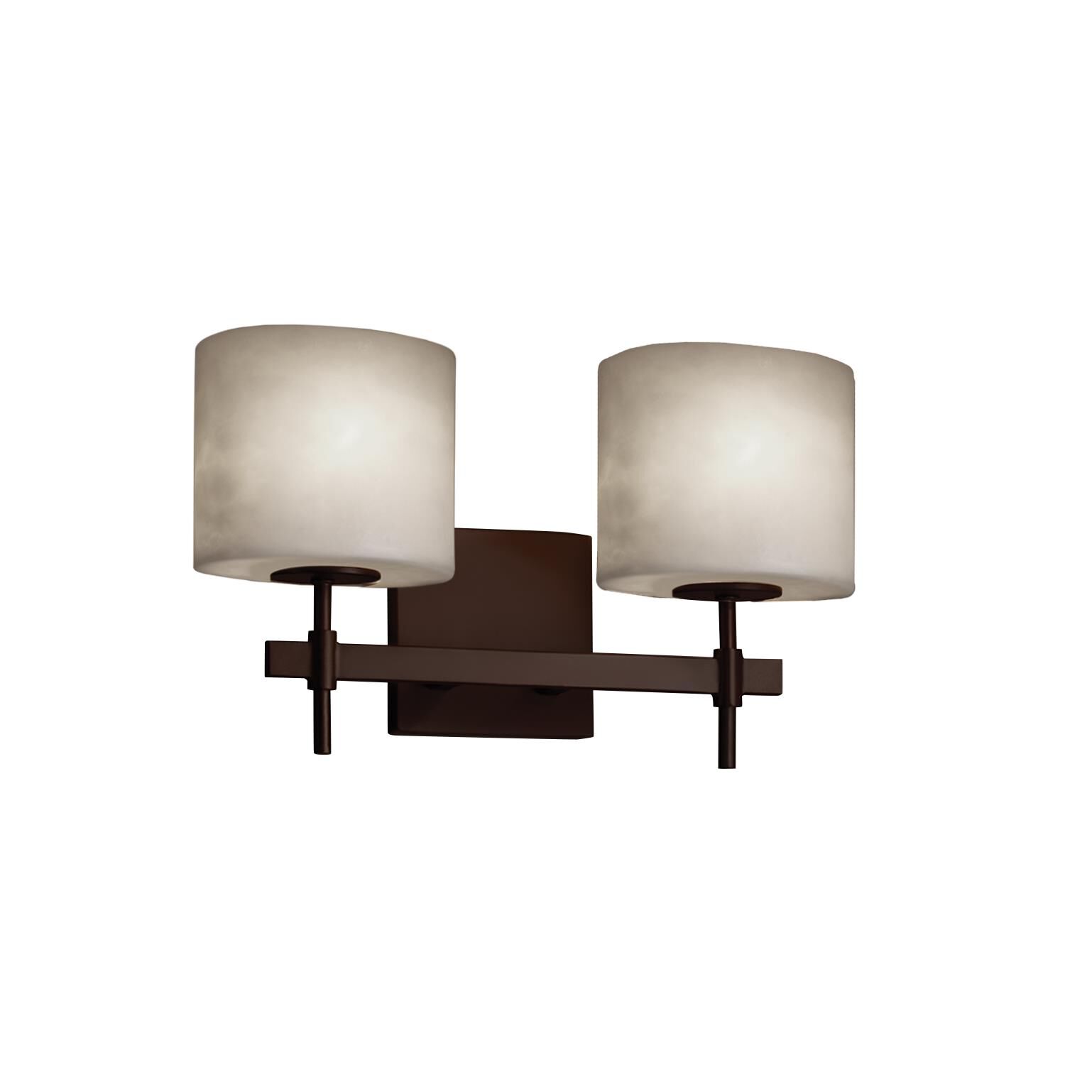 Shown in Dark Bronze finish and Clouds Resin glass and Oval accent