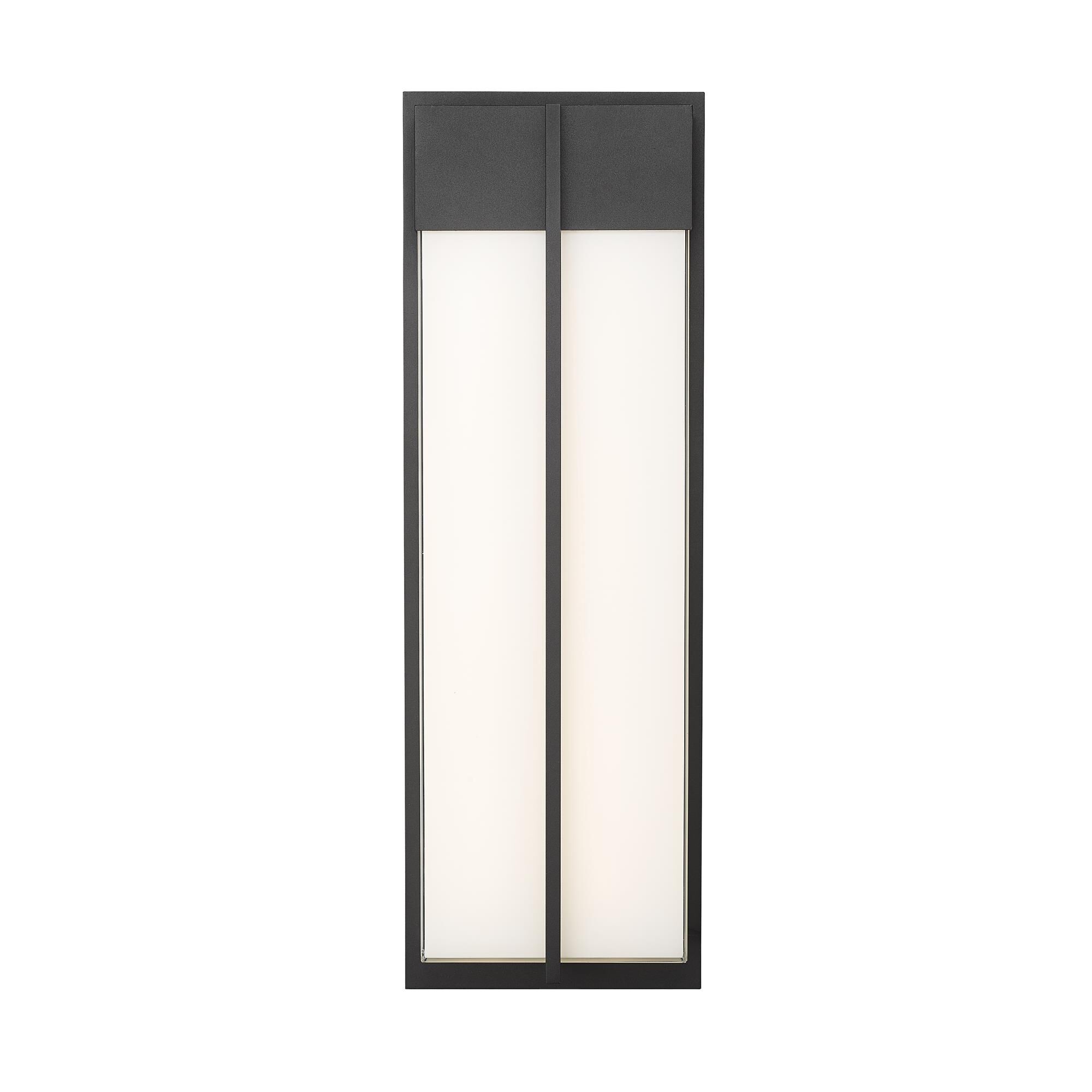 Shown in Black finish and Gloss Opal glass and Gloss Opal shade