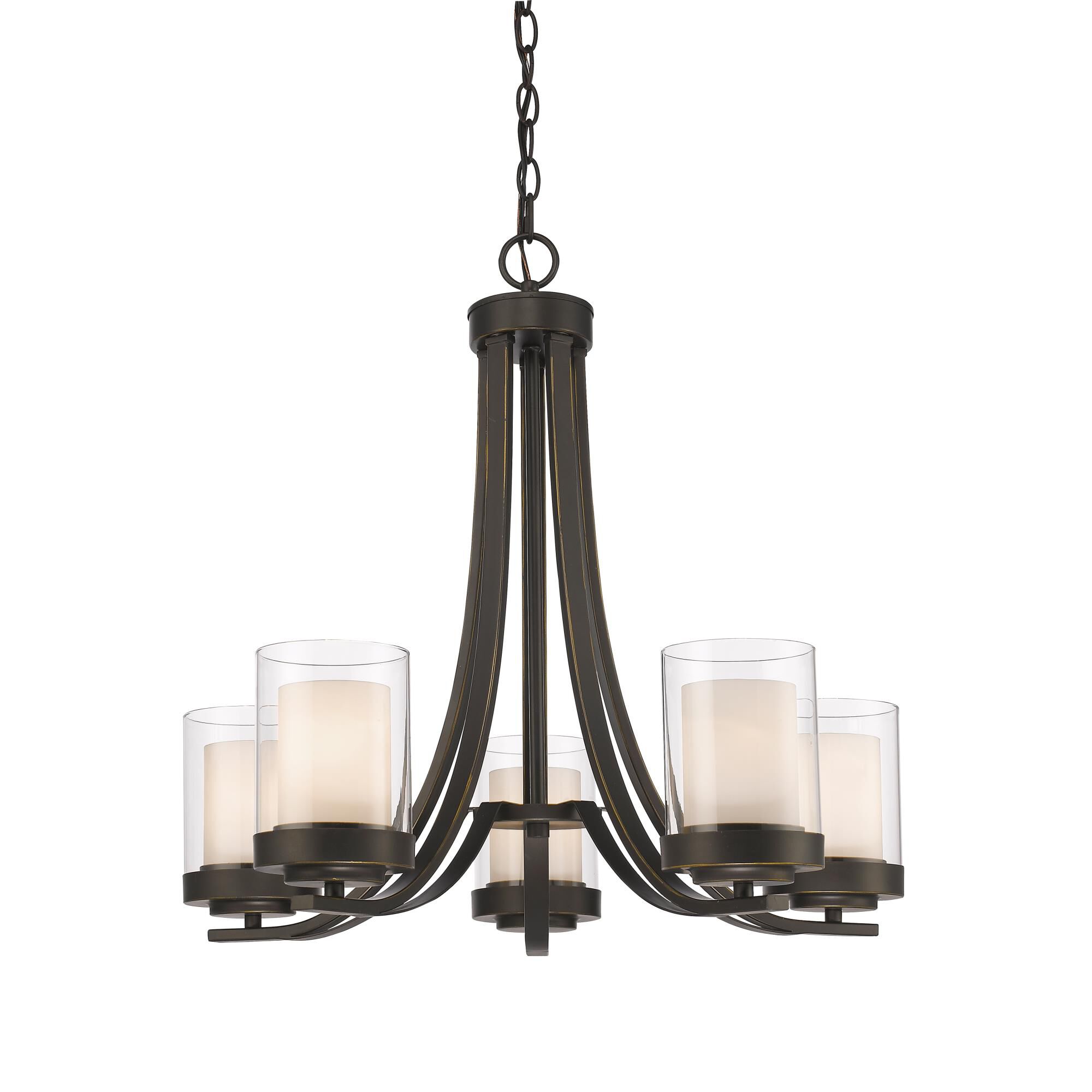 Shown in Olde Bronze finish and Glass shade