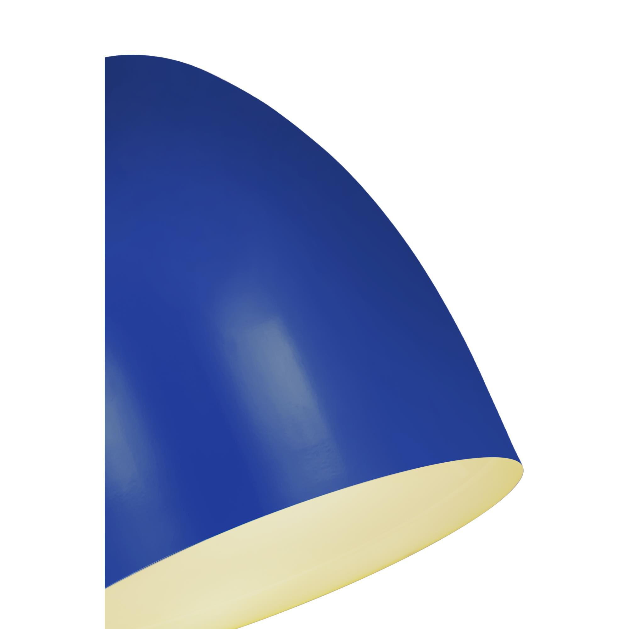 Shown in Blue finish and Iron glass and Iron shade