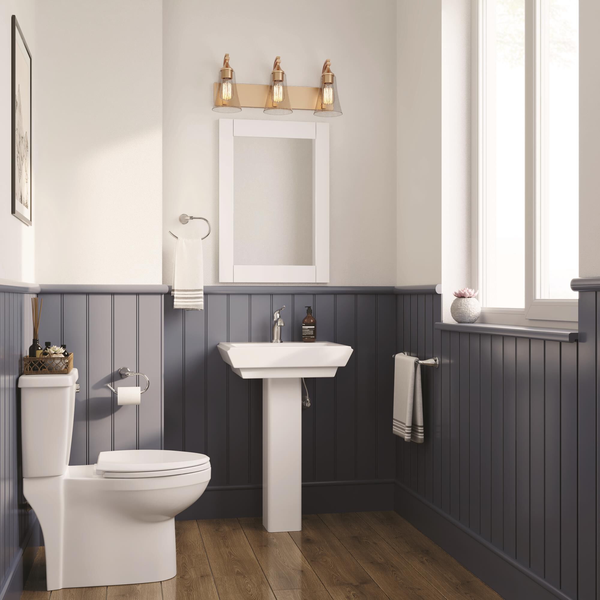 Natalie 24 Inch 3 Light Bath Vanity Light by Millennium Lighting