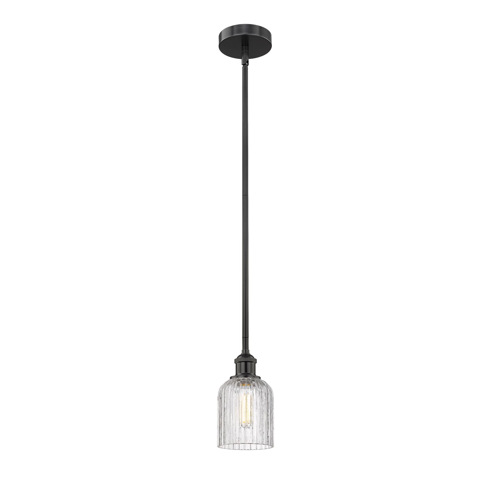 Shown in Matte Black finish and Clear glass