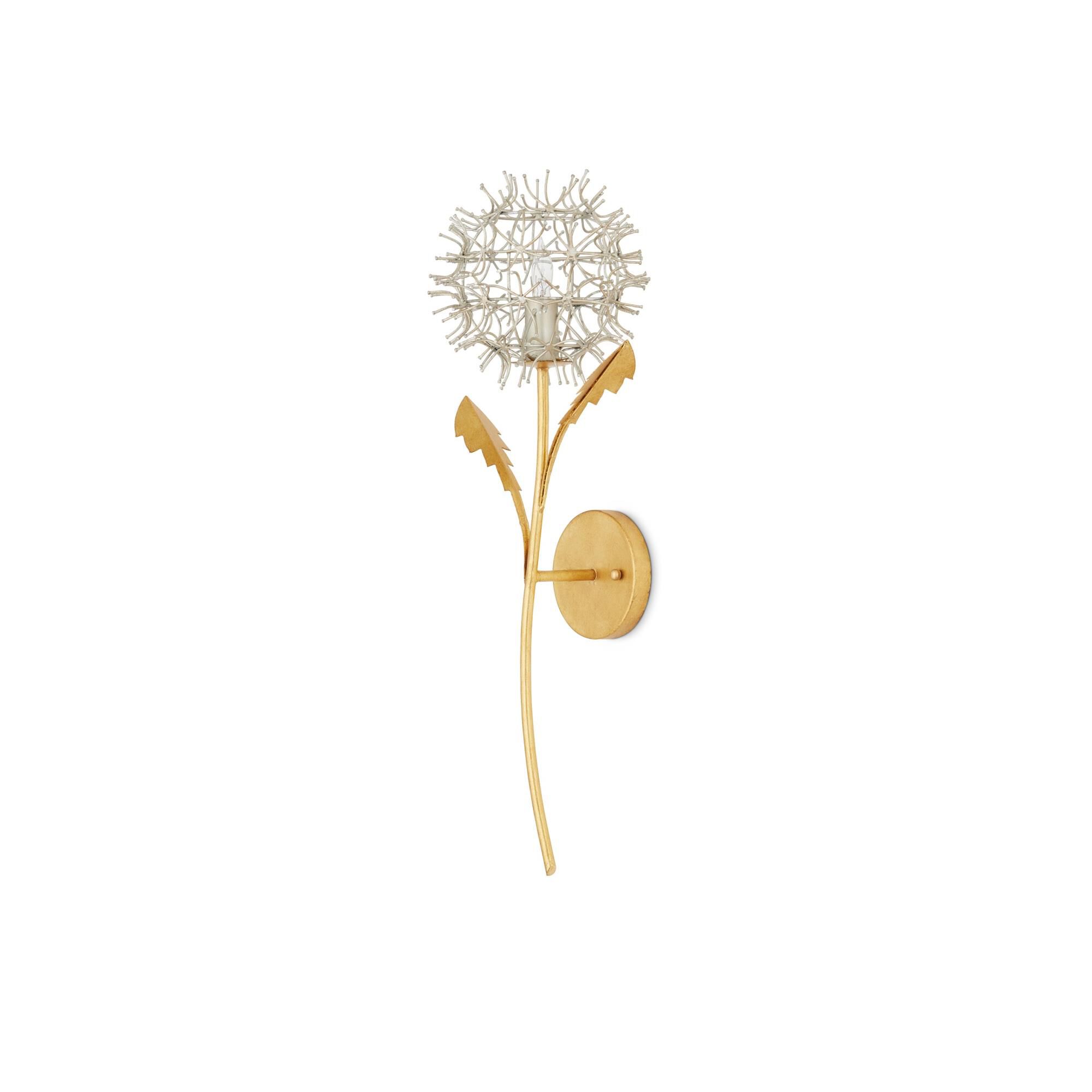 Dandelion 9 Inch Wall Sconce by Currey and Company