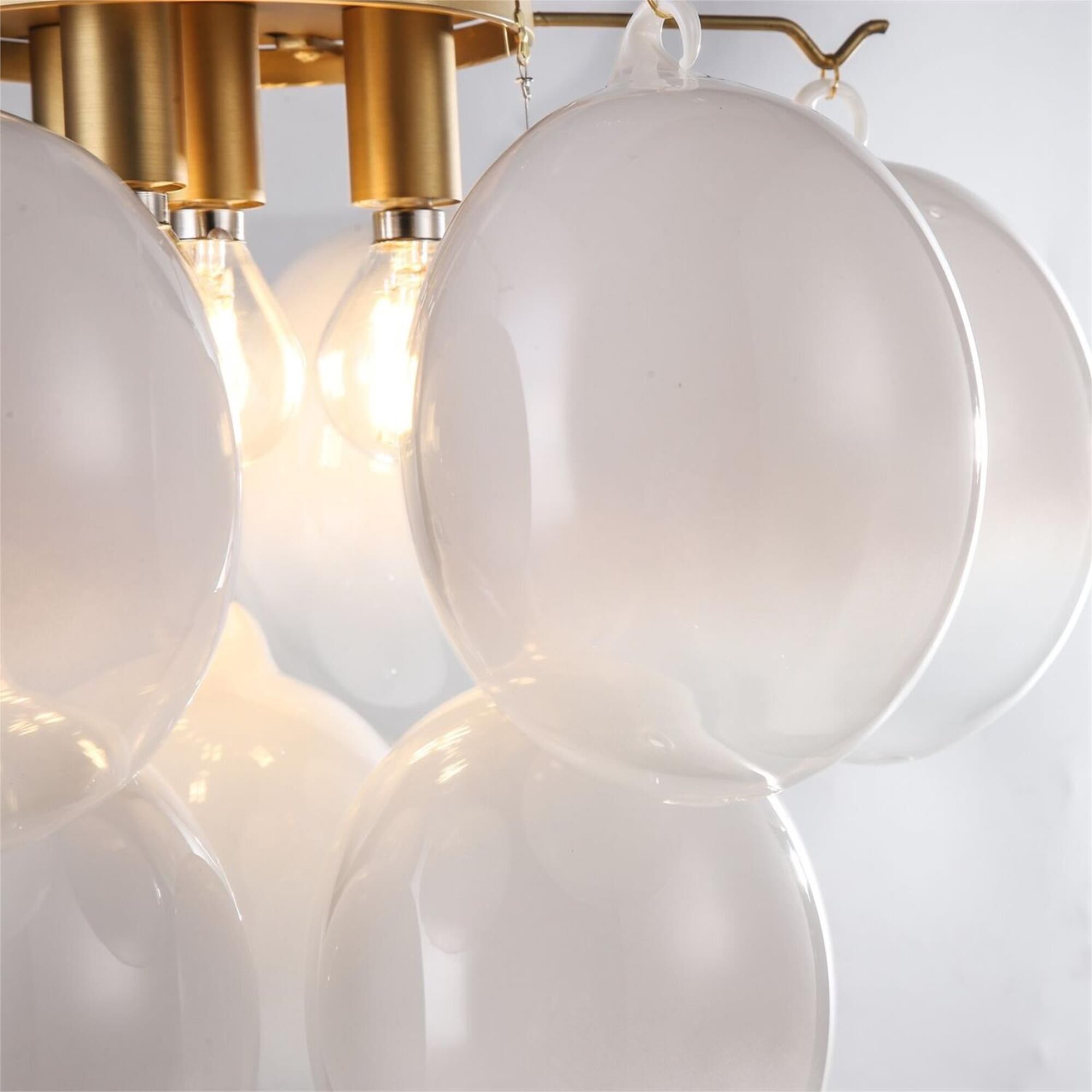 Globo 16 Inch Semi Flush Mount,