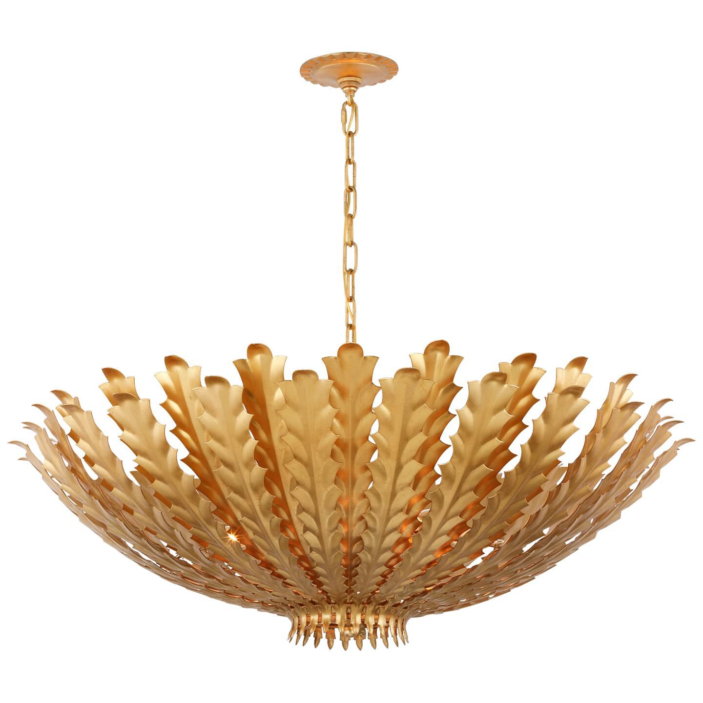 Aerin Hampton 36 Inch 6 Light LED Chandelier by Visual Comfort Signature Collection