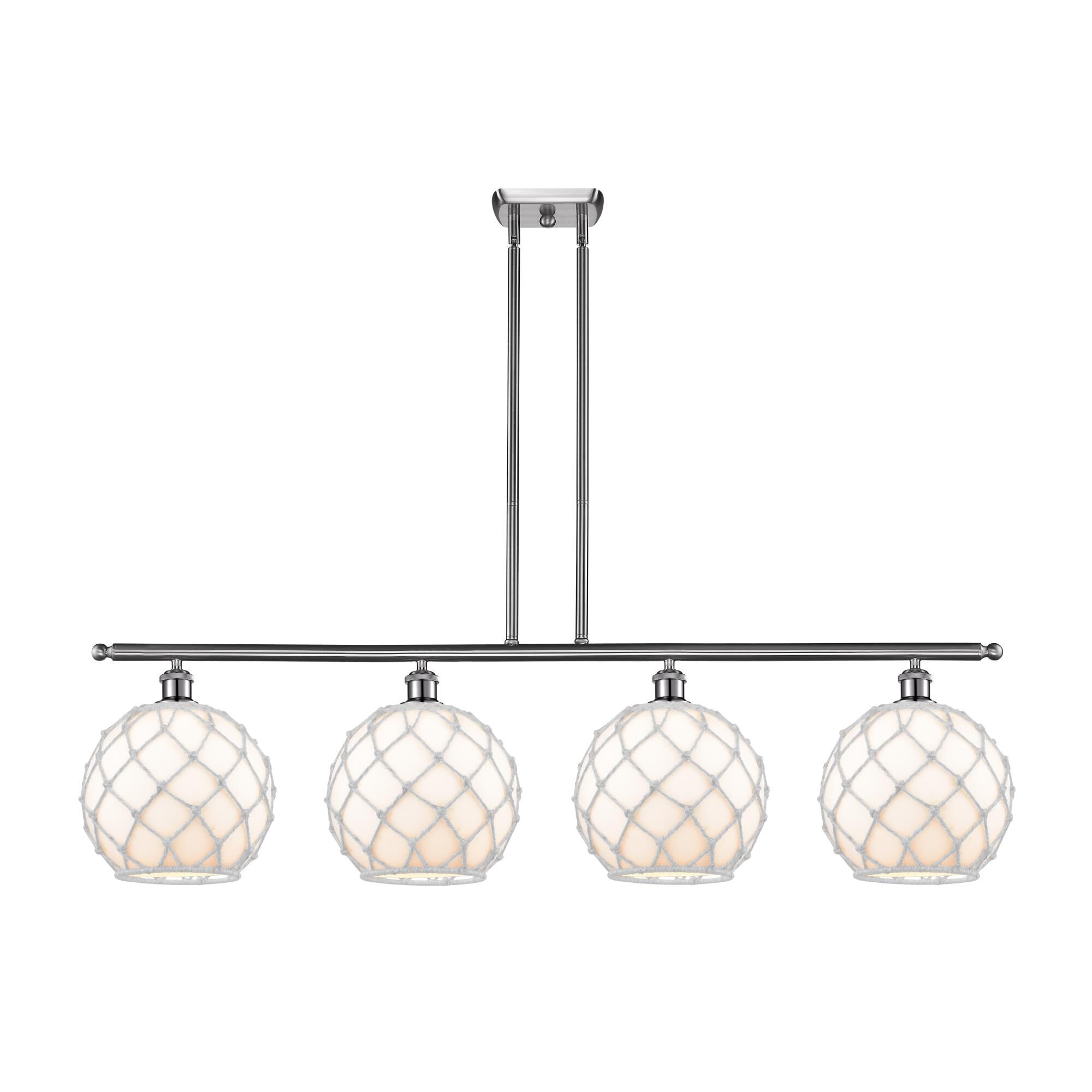 Bruno Marashlian Large Farmhouse Rope 48 Inch Linear Suspension Light by Innovations Lighting