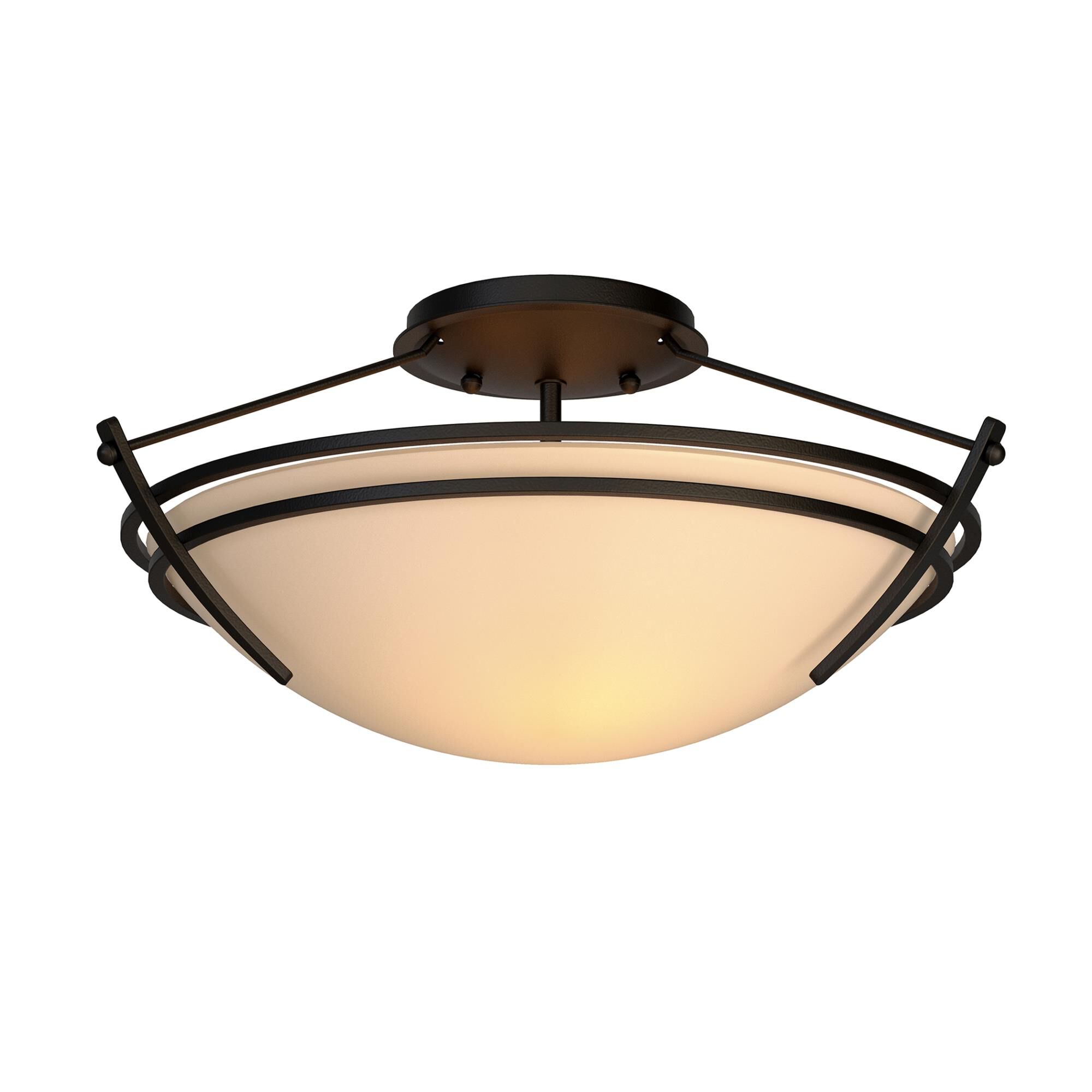 Presidio Tryne 16 Inch 2 Light Semi Flush Mount by Hubbardton Forge
