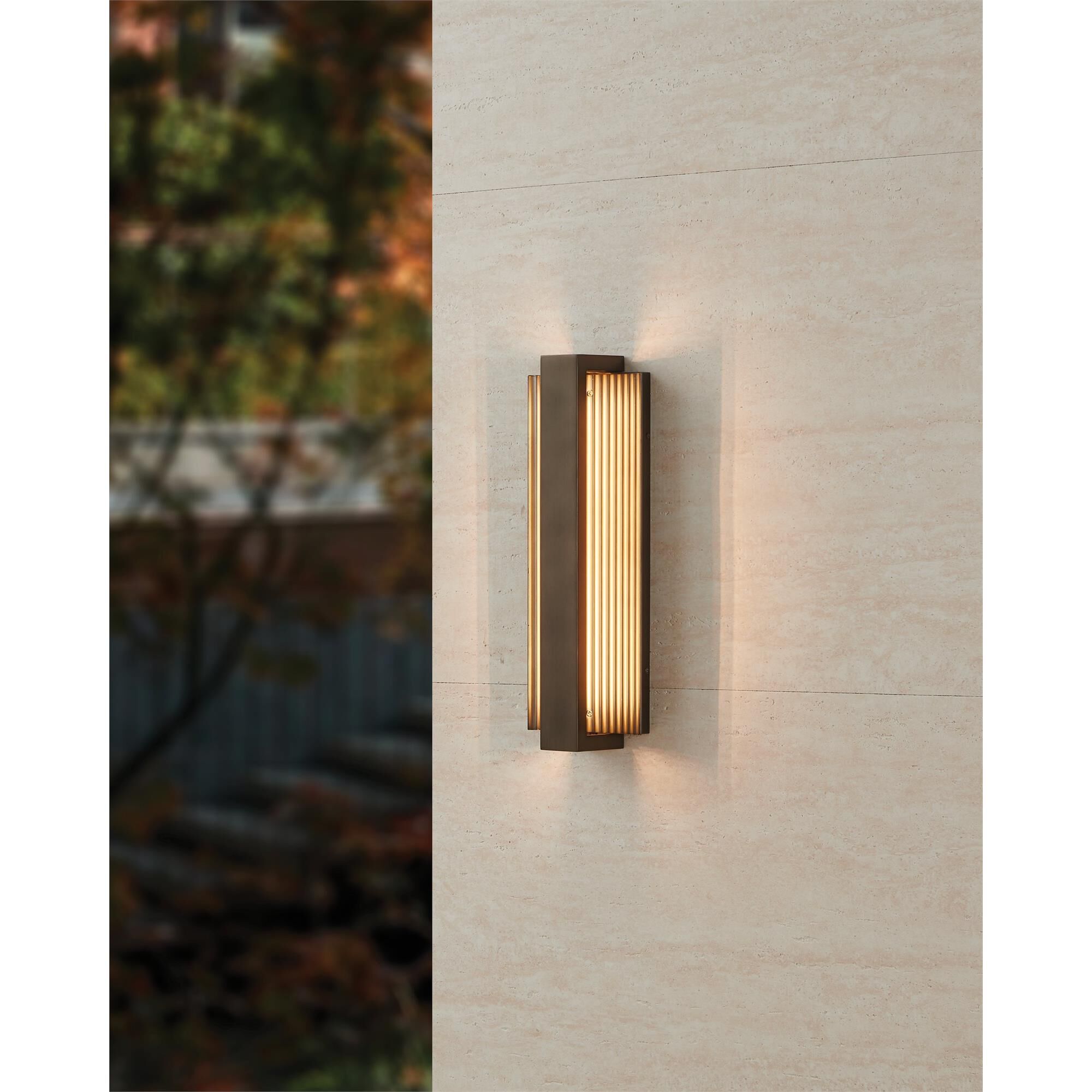 Shown in Forged Bronze finish and Clear Polycarbonate glass