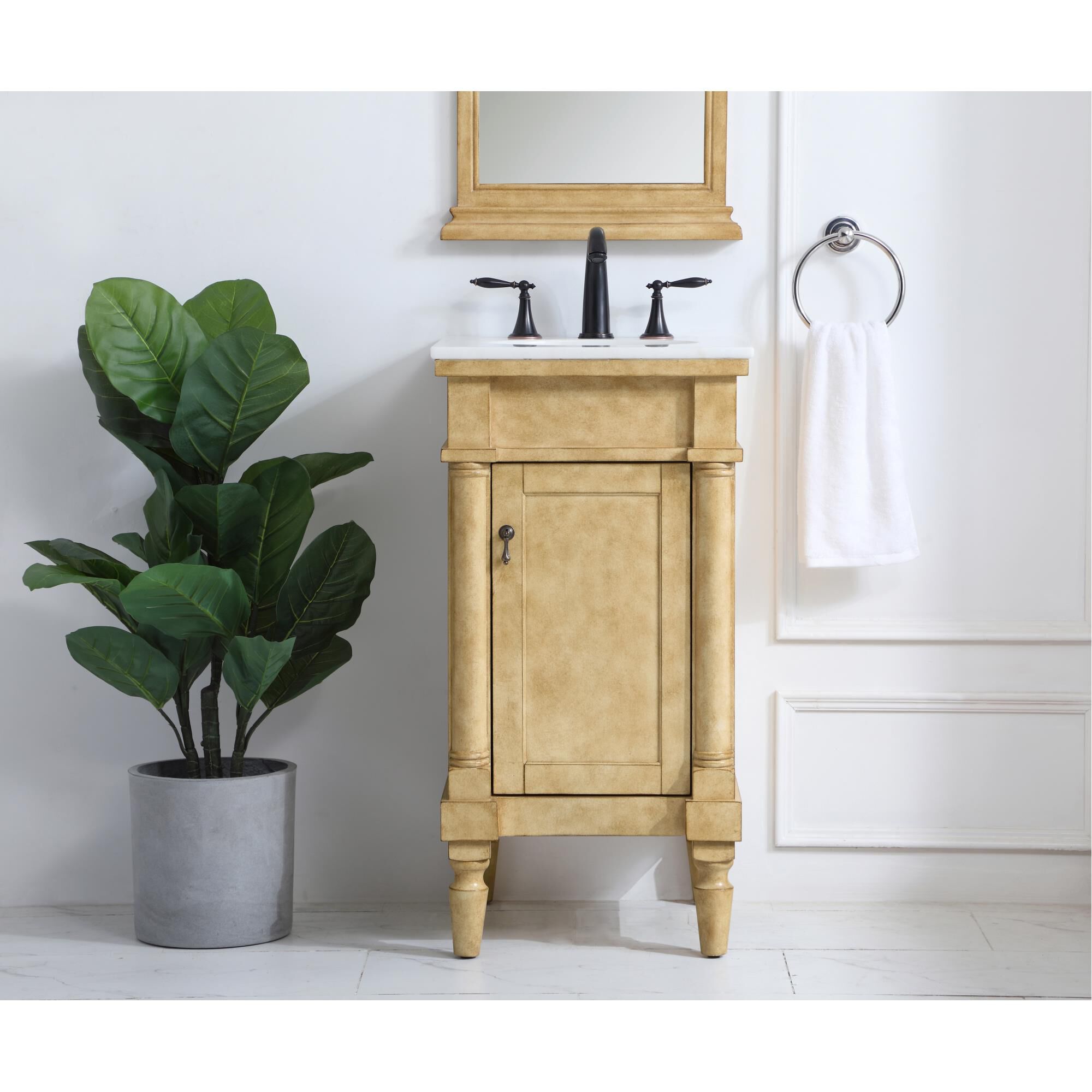 Shown in Antique Beige finish