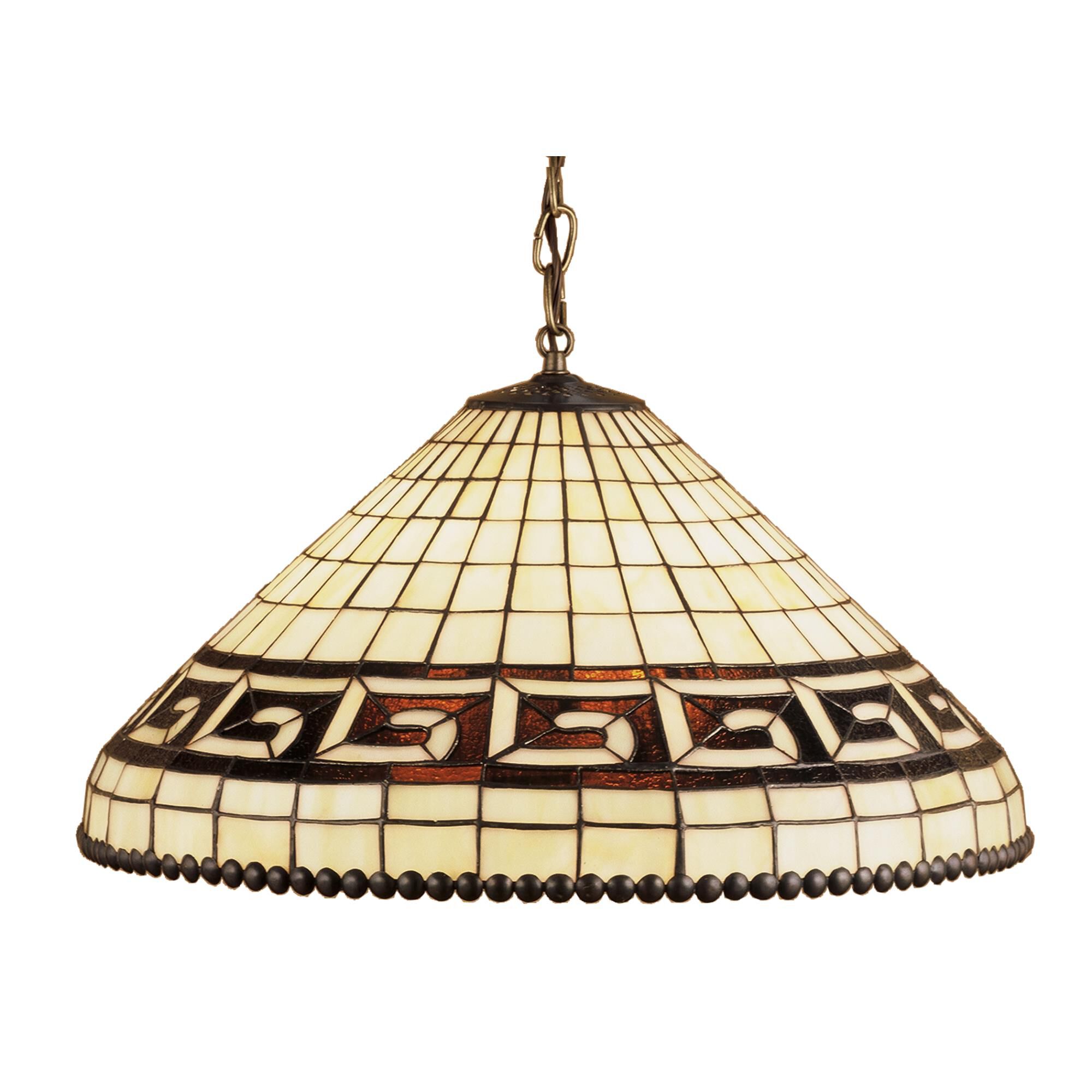 Greek Key 21 Inch Large Pendant by Meyda Lighting