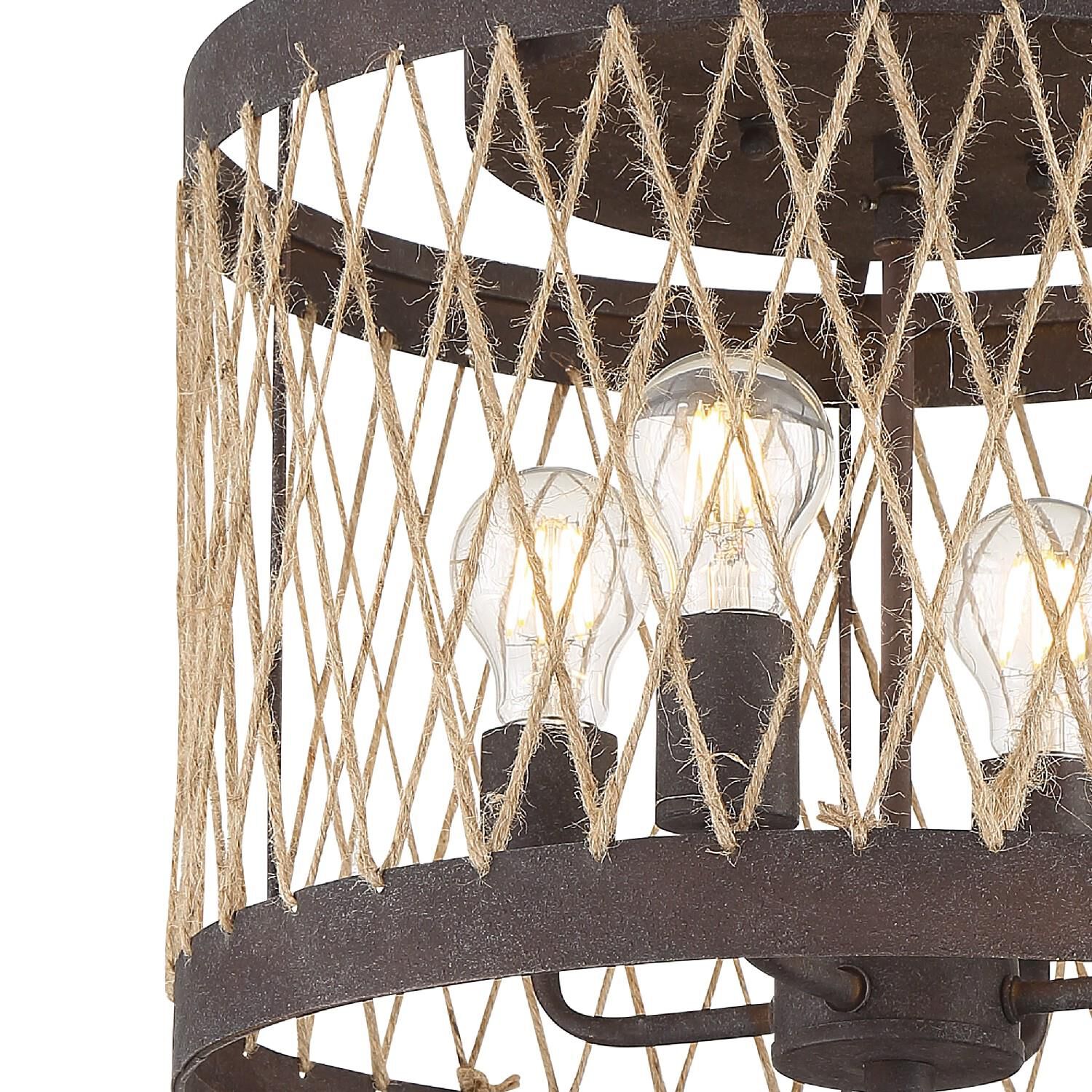 Anders 16 Inch 4 Light Semi Flush Mount by Crystorama