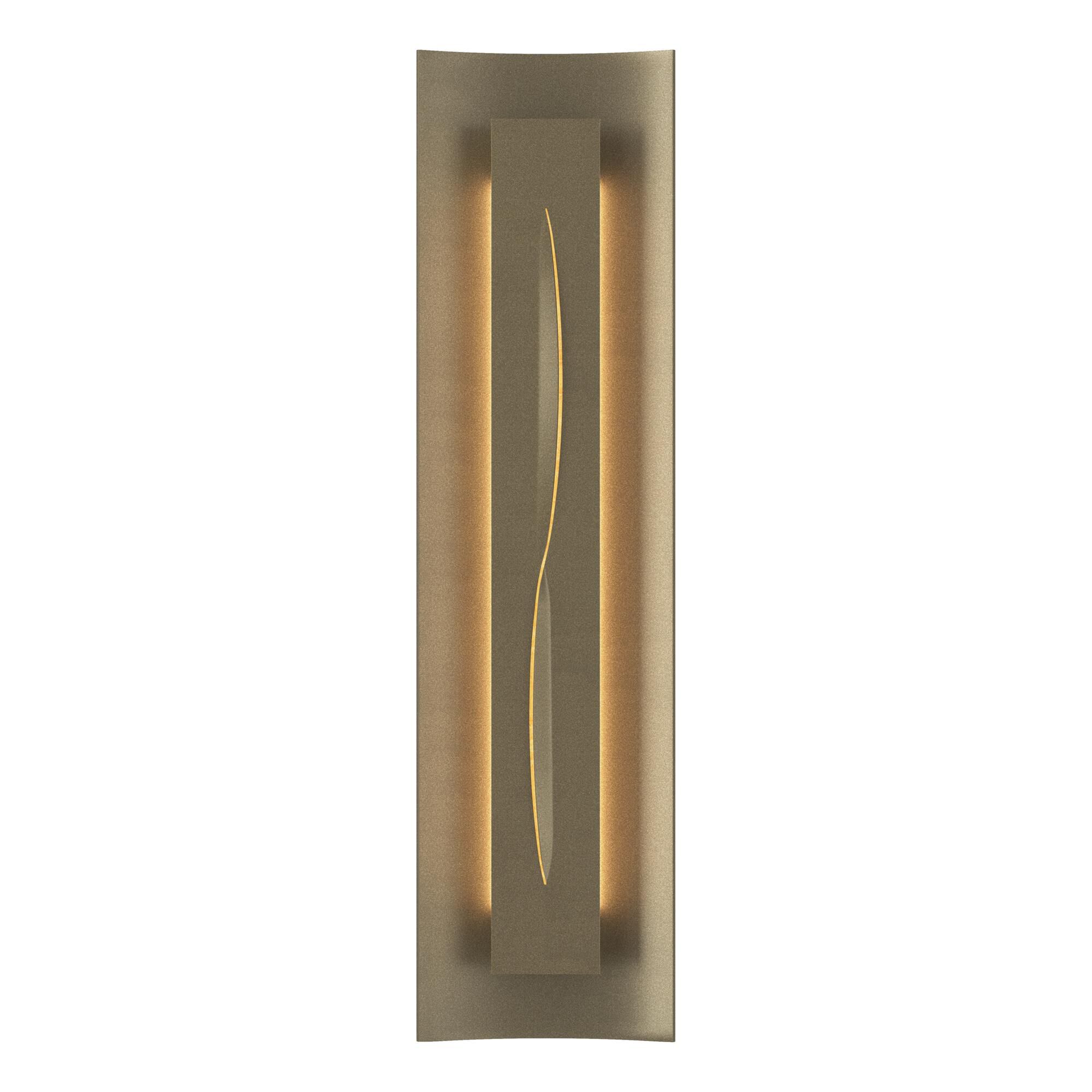 Shown in Soft Gold finish and Amber  glass