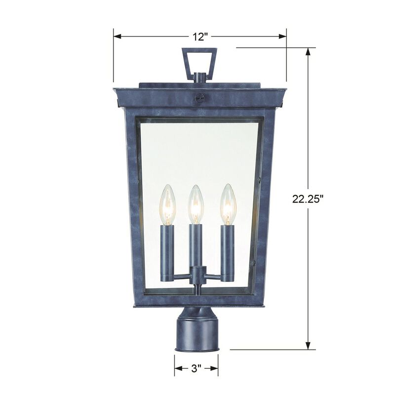 Belmont 22 Inch Outdoor Post Lamp by Crystorama