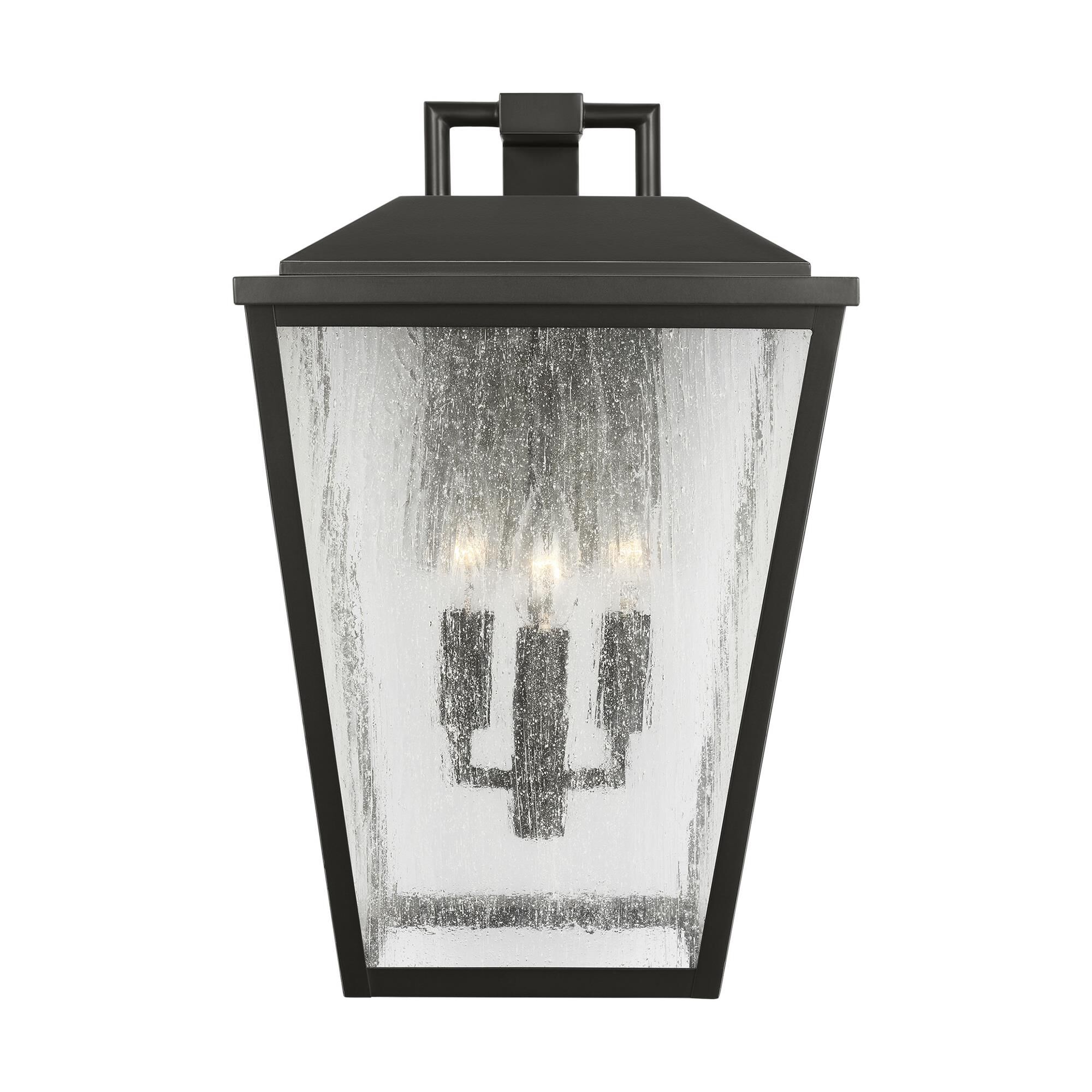 Shown in Antique Bronze finish and Clear Seeded glass