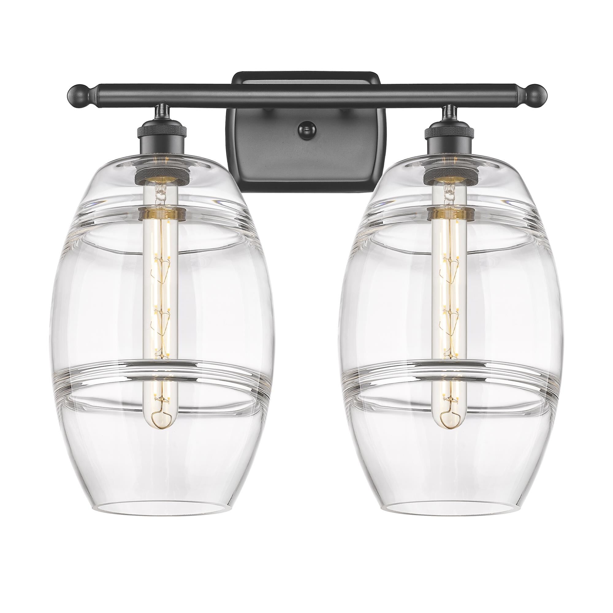 Shown in Oil Rubbed Bronze finish and Clear glass