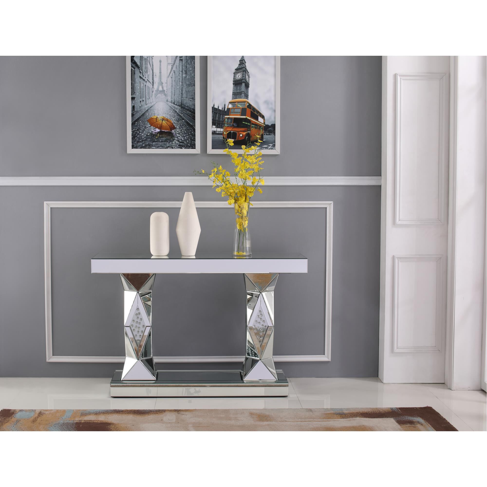 Shown in Clear Mirror finish and Royal Cut - Clear crystal