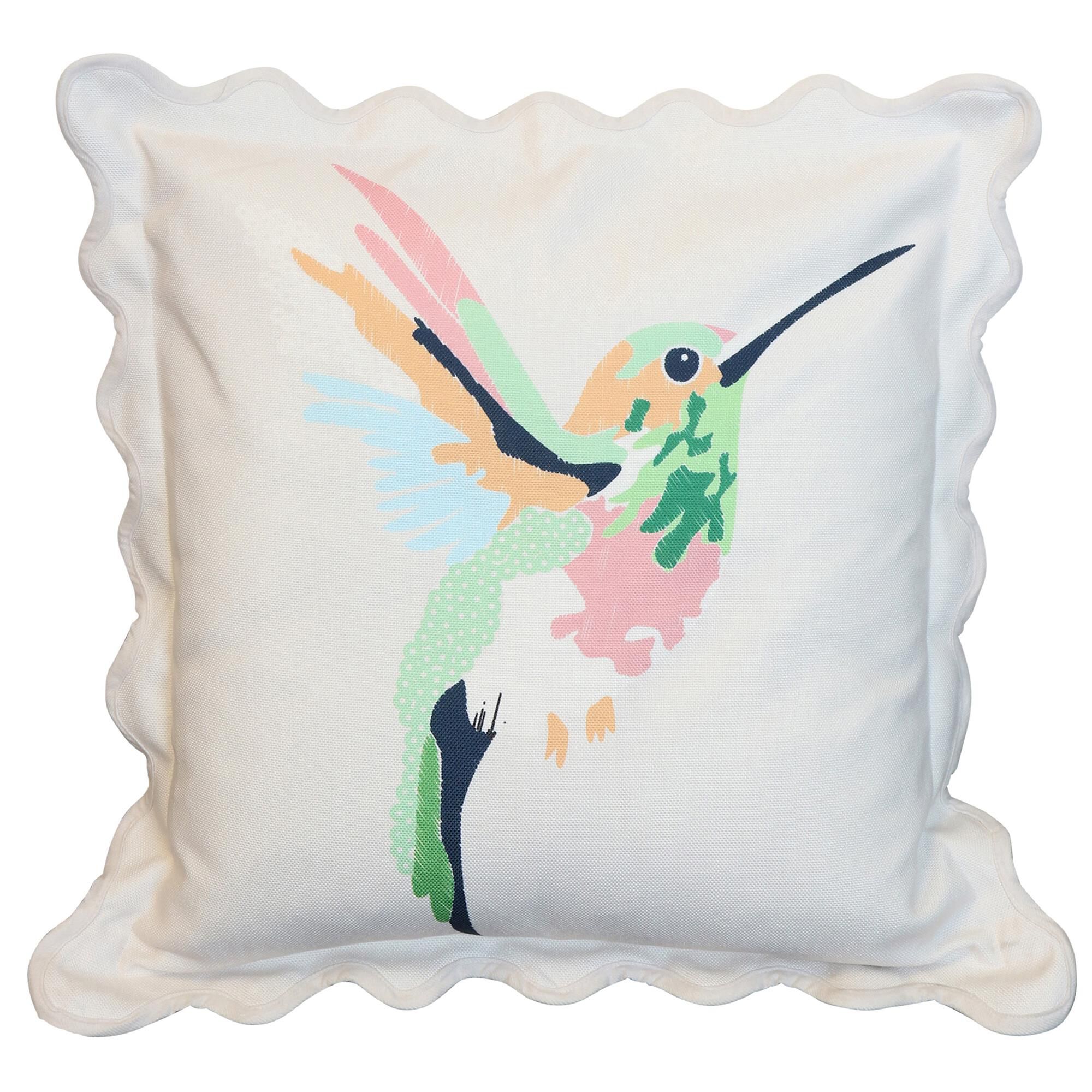 Tamara Day Hummingbird 22 Inch Decorative Pillow by Stylecraft