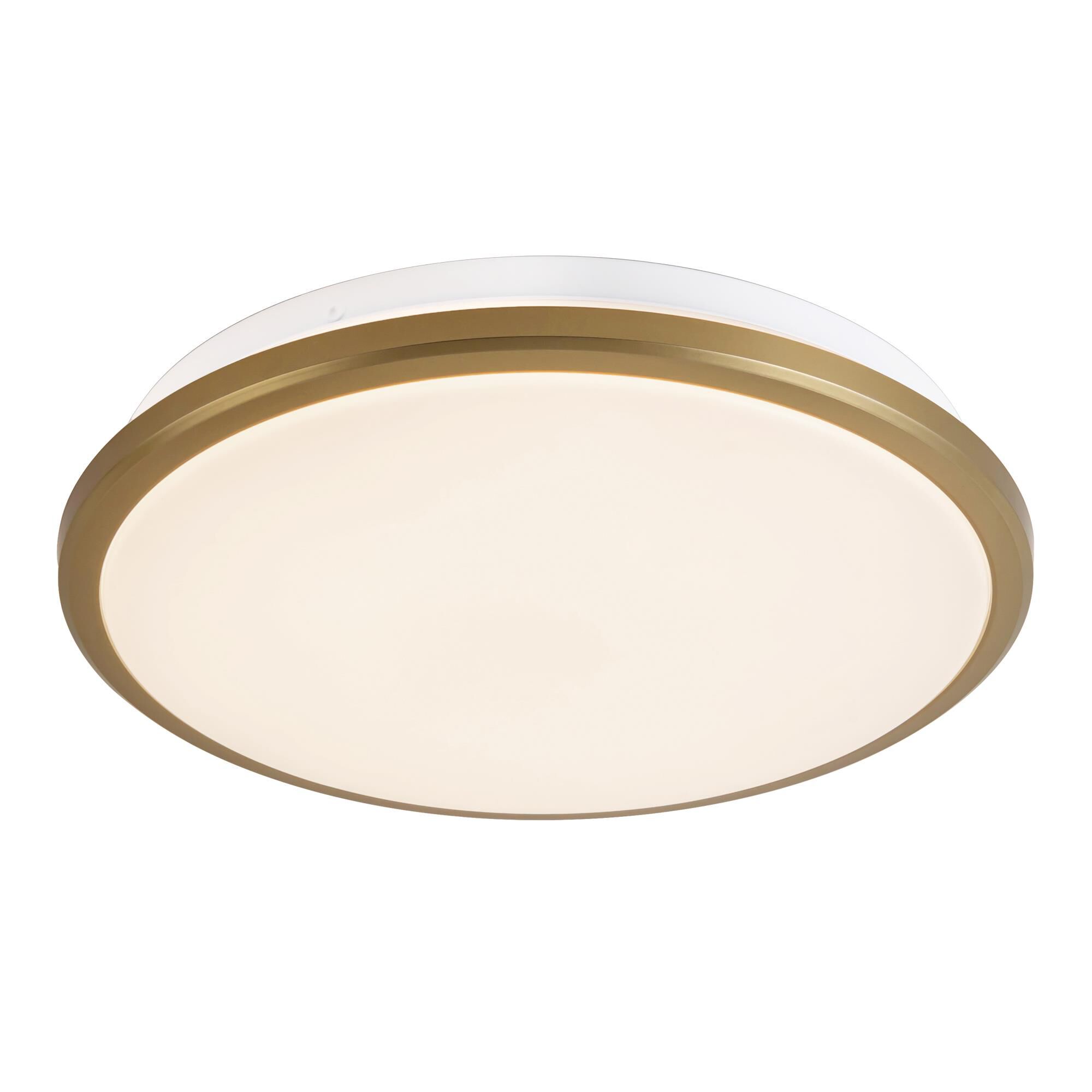 Shown in Brushed Gold finish and Frosted Acrylic Diffuser glass