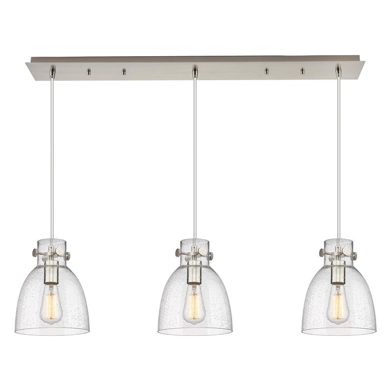 Bruno Marashlian Newton Bell 39 Inch 3 Light Linear Suspension Light by Innovations Lighting