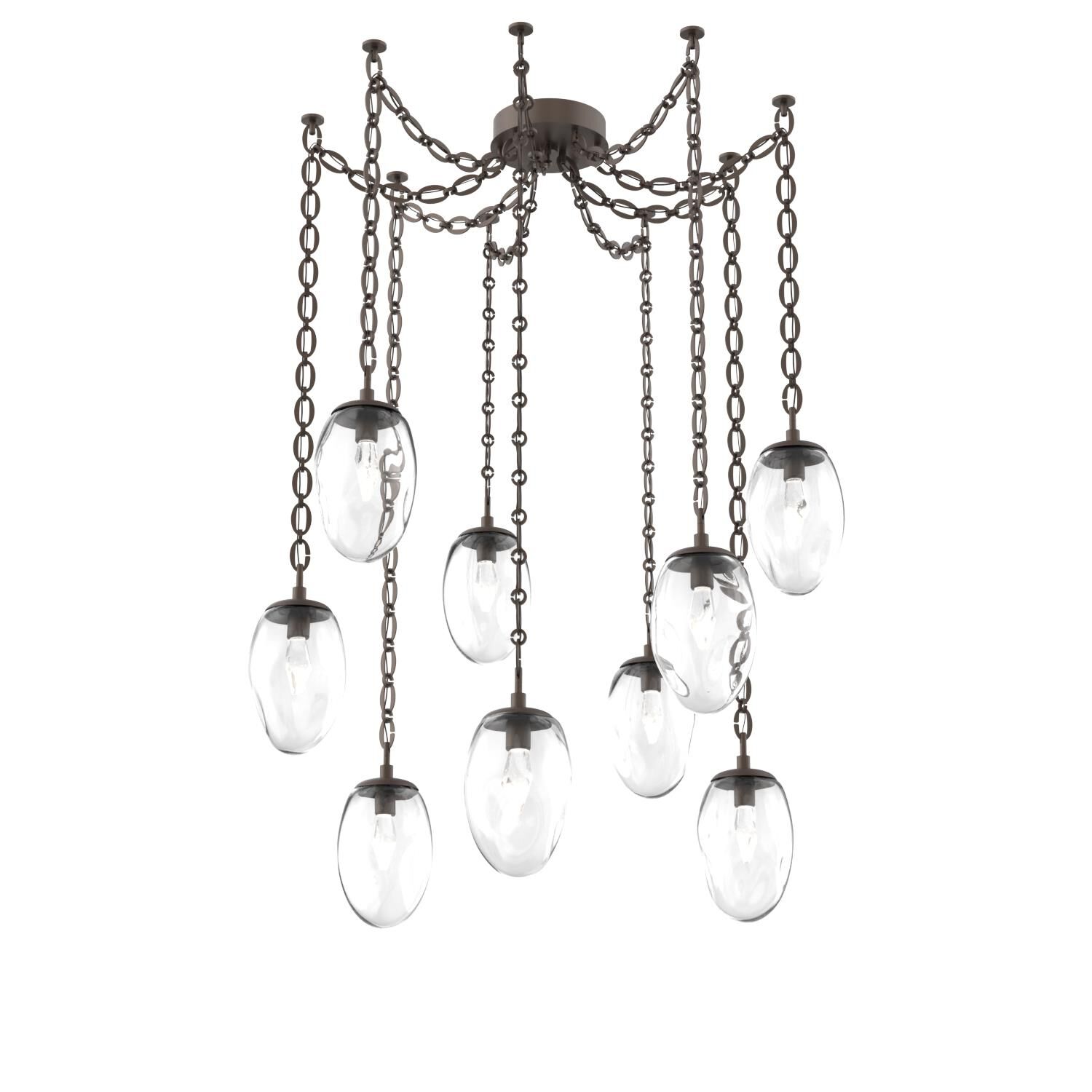 Shown in Flat Bronze finish and Geo Clear glass