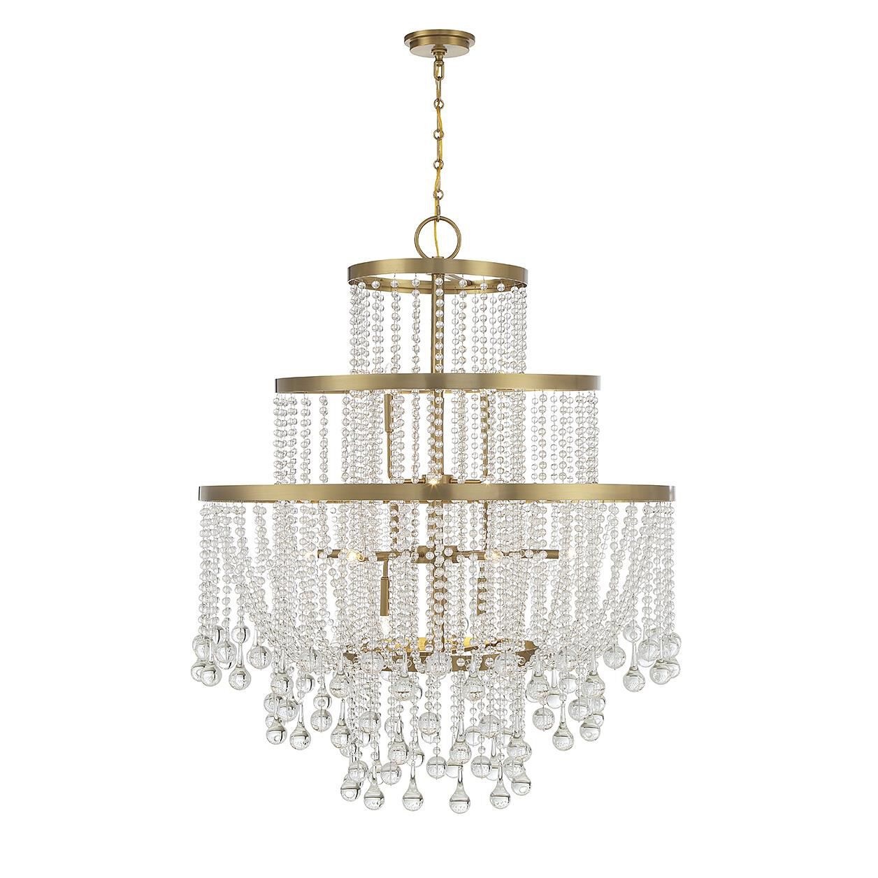 Luna 45 Inch 15 Light Chandelier by Savoy House
