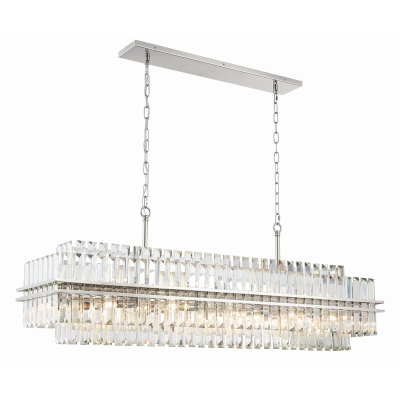 Hayes Medium Linear Chandelier by Crystorama