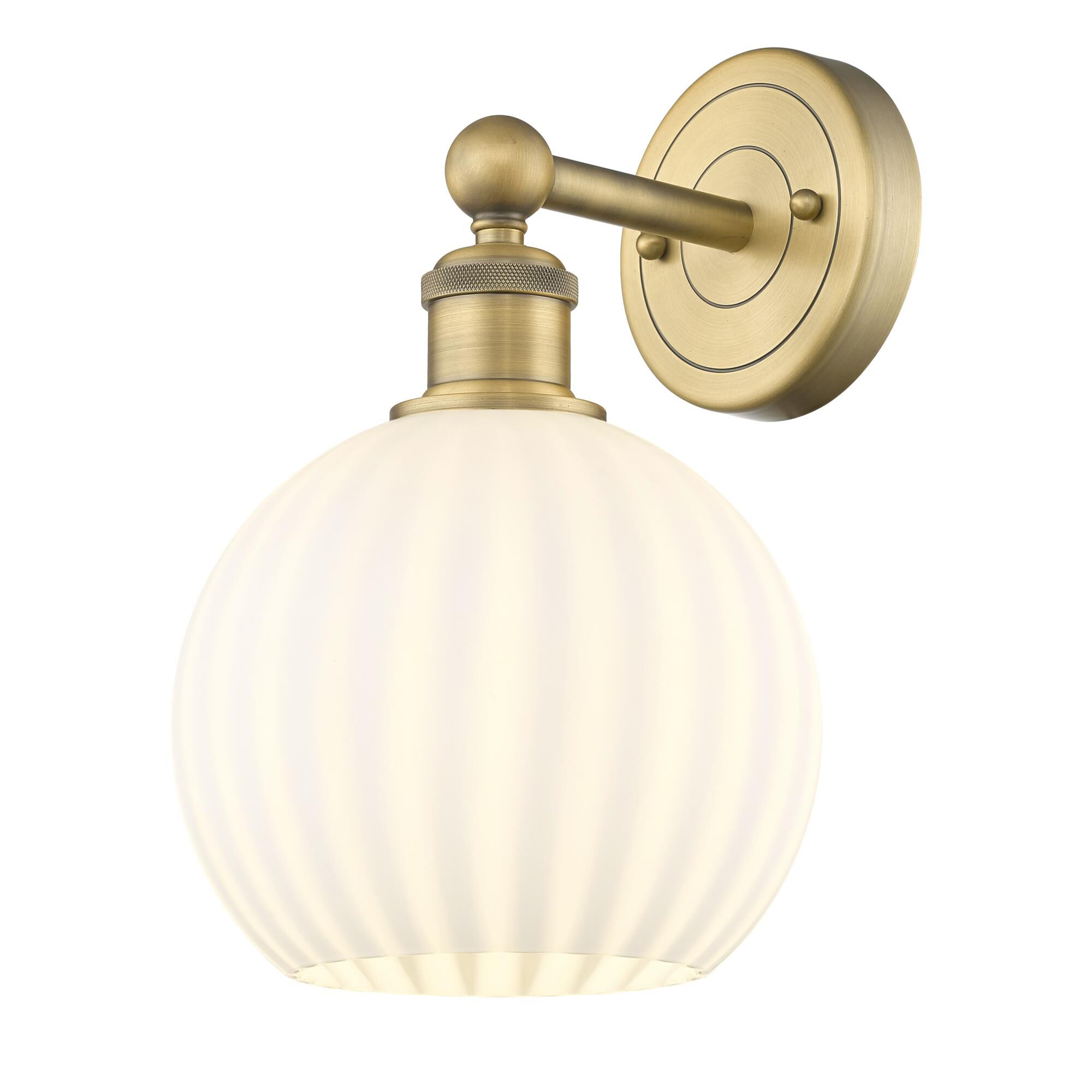 Bruno Marashlian White Venetian 8 Inch Wall Sconce by Innovations Lighting