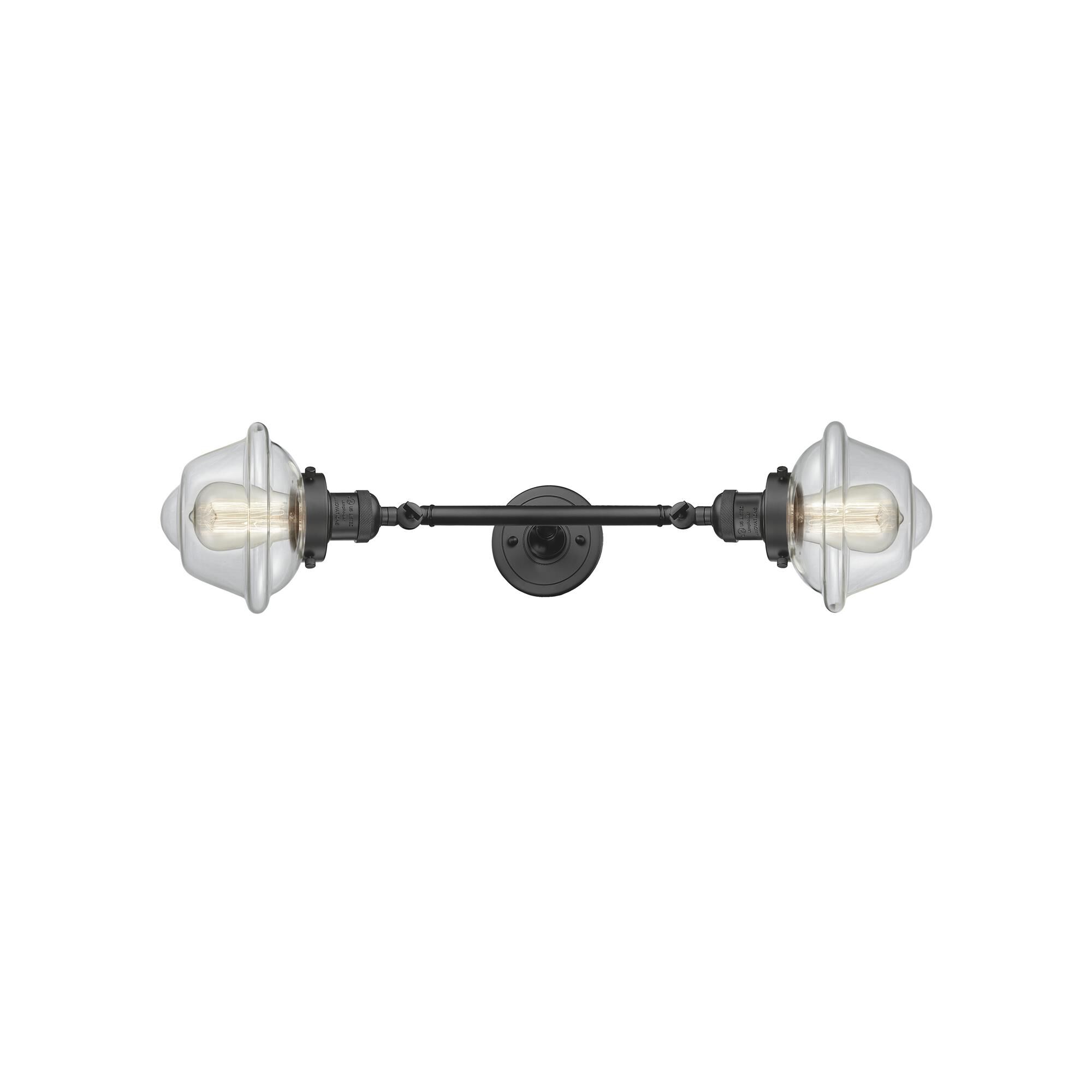 Shown in Oil Rubbed Bronze finish and Clear glass