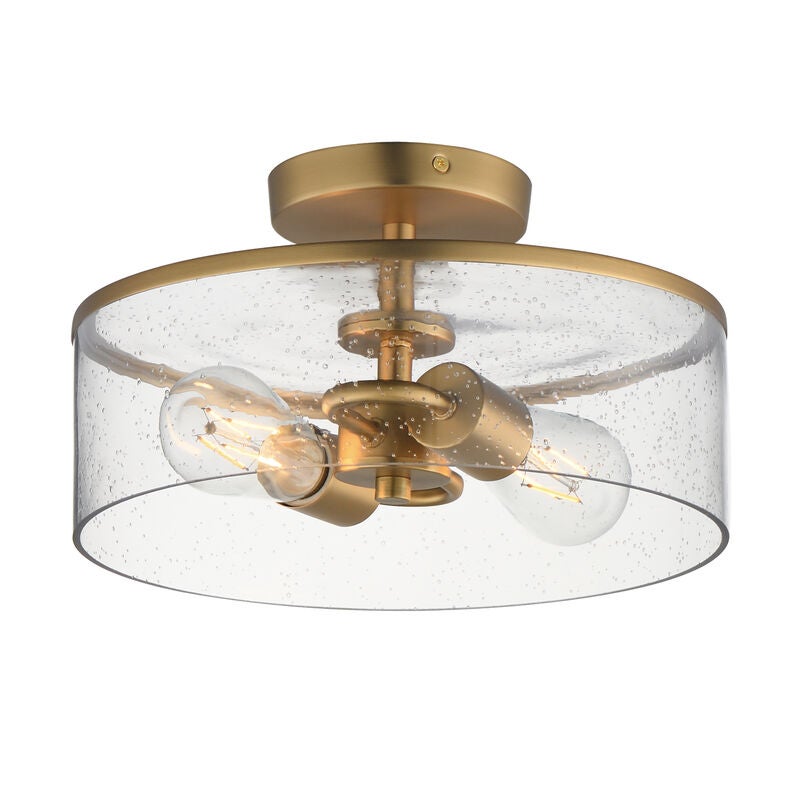 Livingston 12 Inch Semi Flush Mount by Maxim Lighting