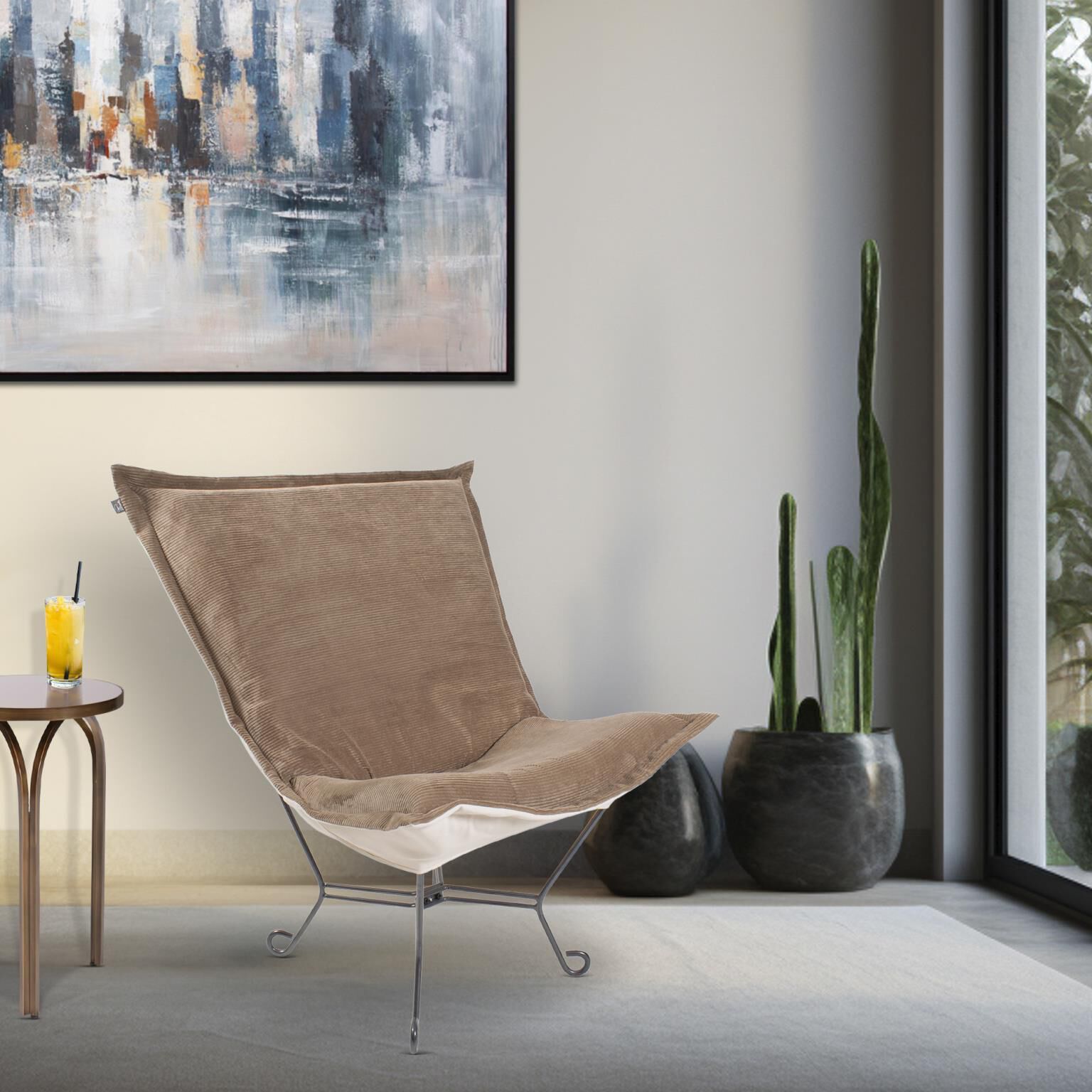 The Pana Puff Accent Chair by Howard Elliott Collection