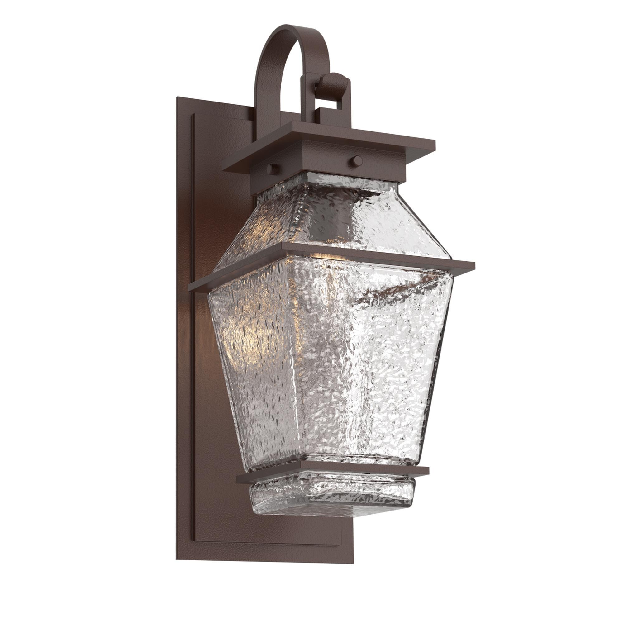 Shown in Statuary Bronze finish and Clear glass